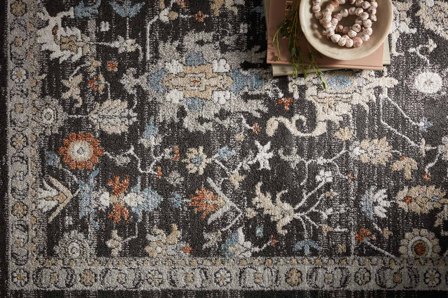 Loloi Odette Traditional in Charcoal 11'2" x 15' 7" Area Rug (ODT-04) - Image 3