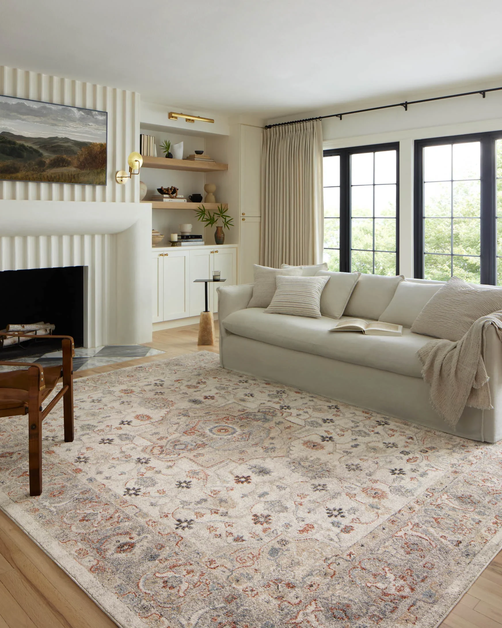 Loloi Odette Traditional in Ivory 2' 7" x 8' Runner Rug (ODT-09) - Image 2