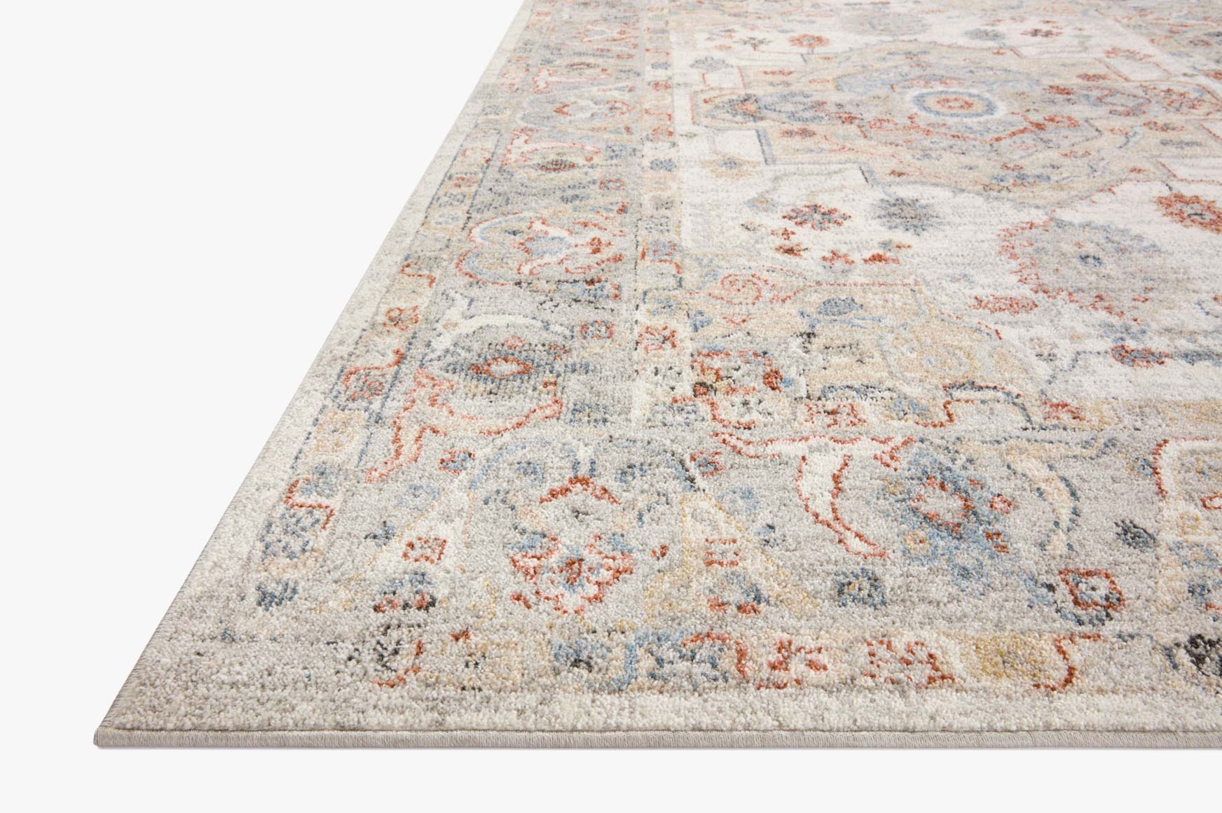 Loloi Odette Traditional in Ivory 7'10" x 7'10" Round Area Rug (ODT-09) - Image 3