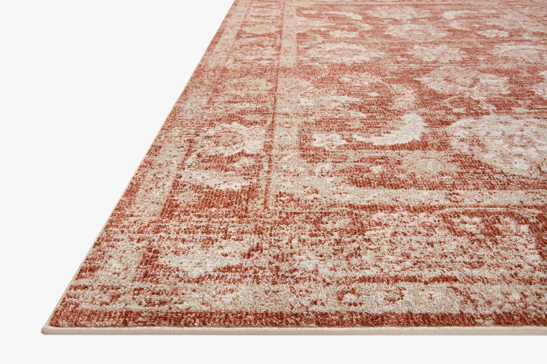 Loloi Odette Traditional in Rust and Ivory 2' 7" x 16' Runner Rug (ODT-03) - Image 3