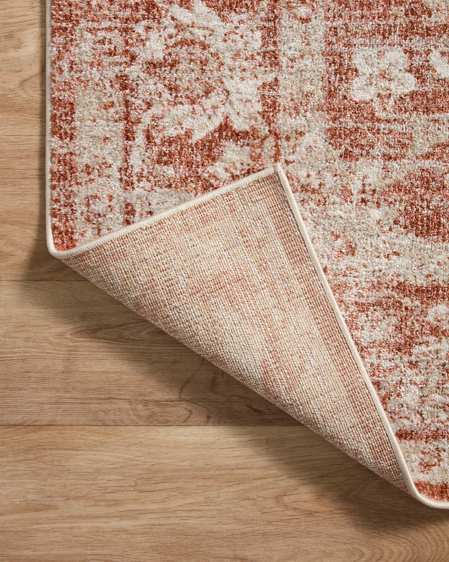 Loloi Odette Traditional in Rust and Ivory 5' 3" x 7' 9" Area Rug (ODT-03) - Image 6