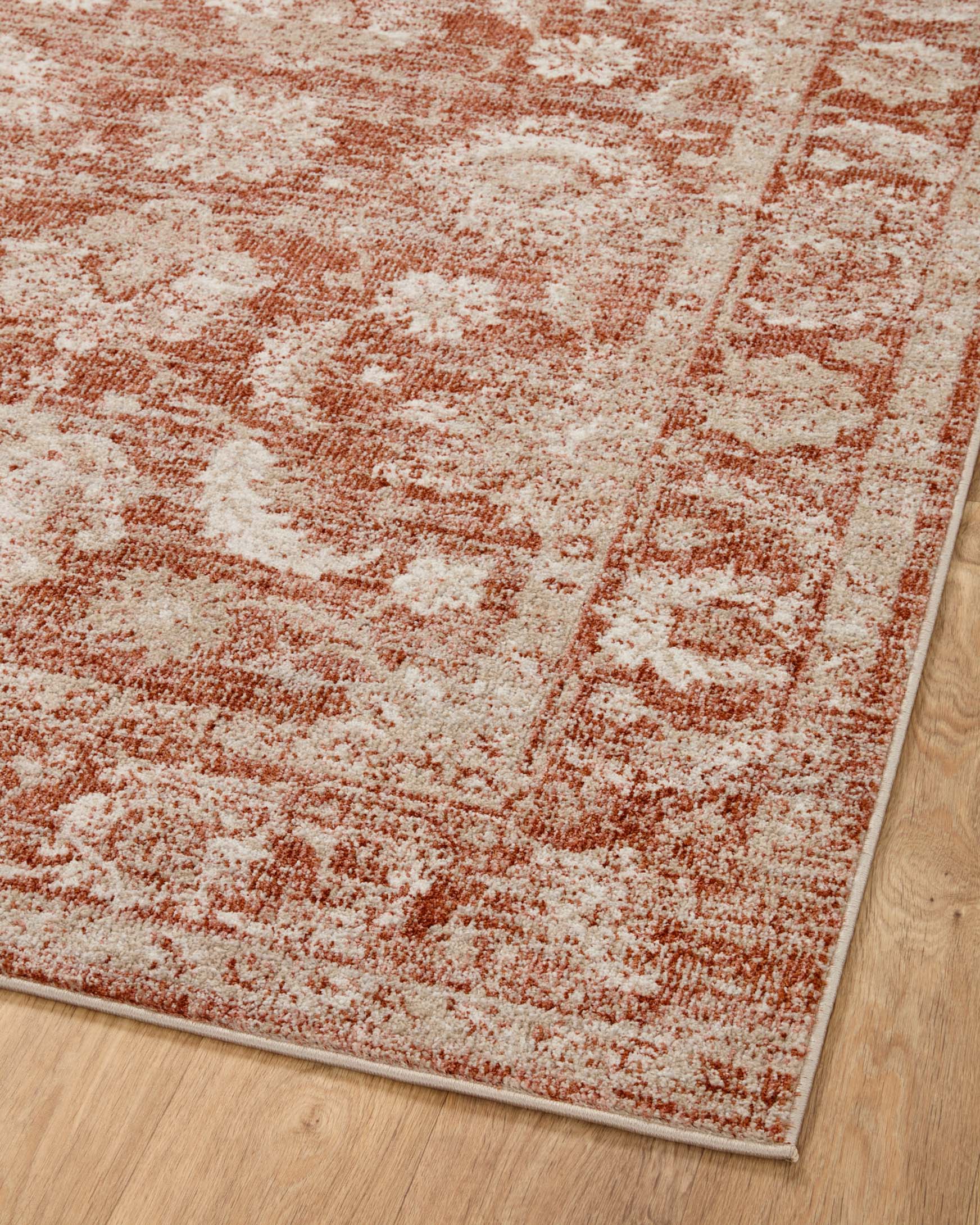 Loloi Odette Traditional in Rust and Ivory 7'10" x 10' Area Rug (ODT-03) - Image 7