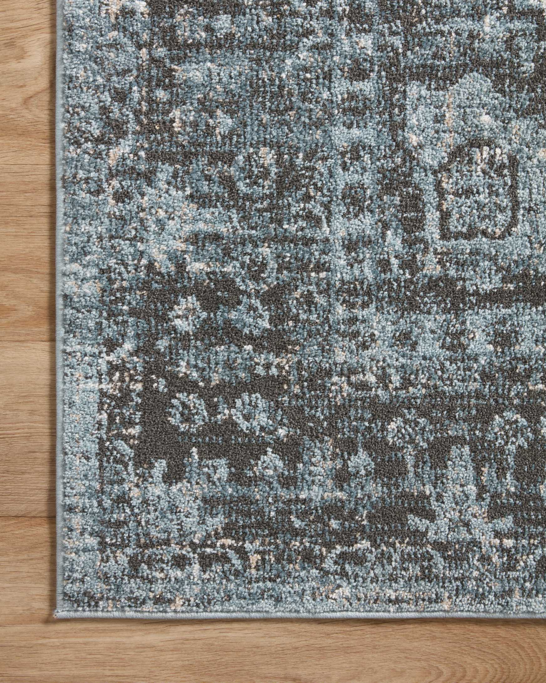 Loloi Odette Traditional in Sky and Charcoal 2' 7" x 8' Runner Rug (ODT-08) - Image 5