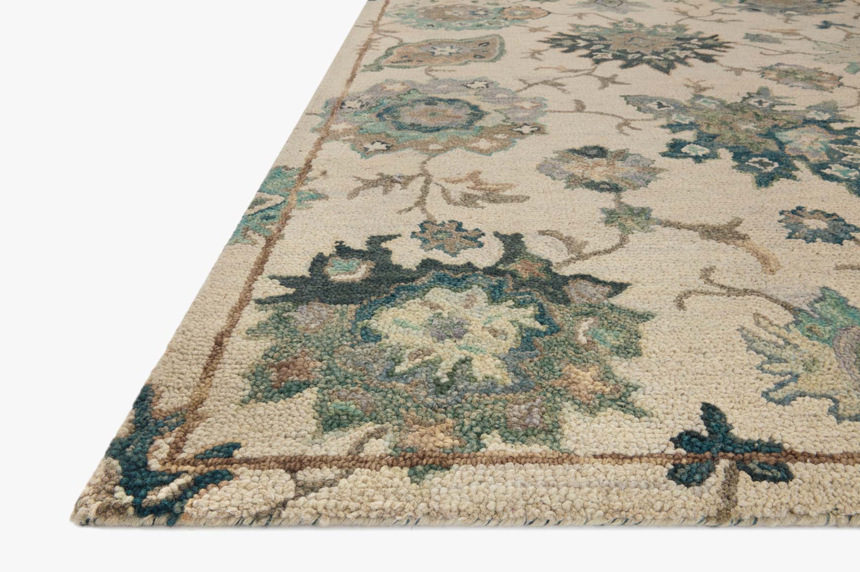 Loloi Padma Transitional Ivory and Blue 2' 6" x 9' 9" Runner Rug - Image 2