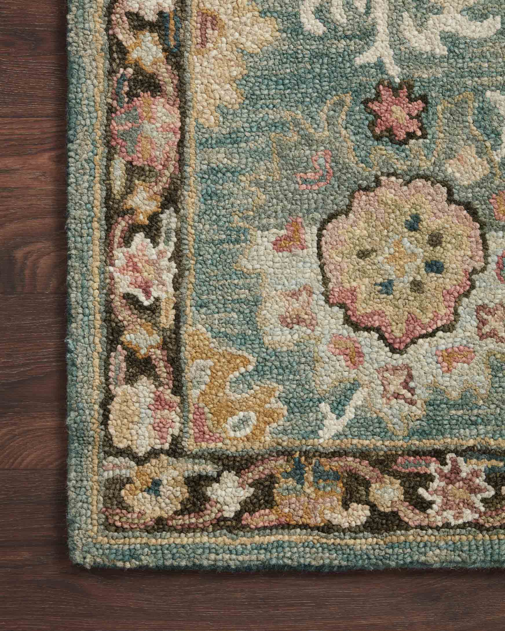 Loloi Padma Transitional Teal 7' 9" x 9' 9" Area Rug - Image 4