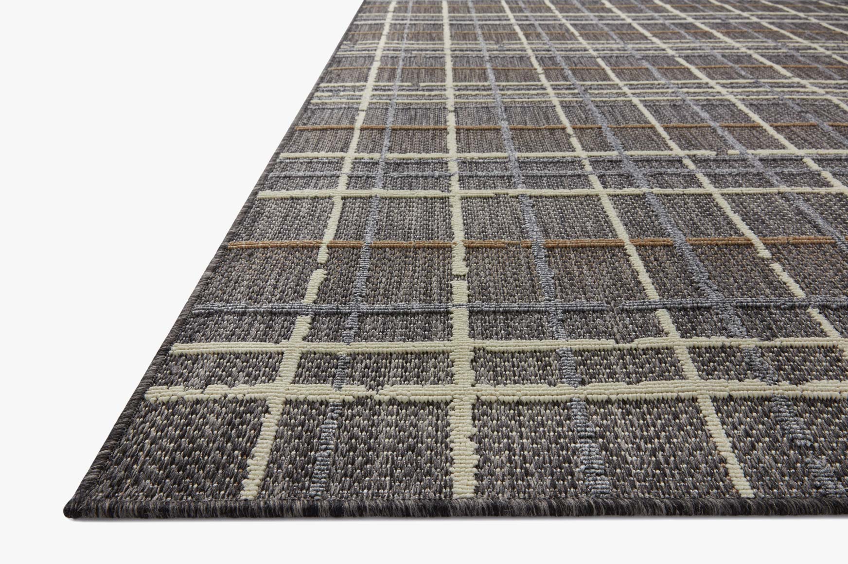 Loloi Rainier Indoor/Outdoor in Charcoal 3'11" x 5'11" Accent Rug (RAI-11) - Image 3