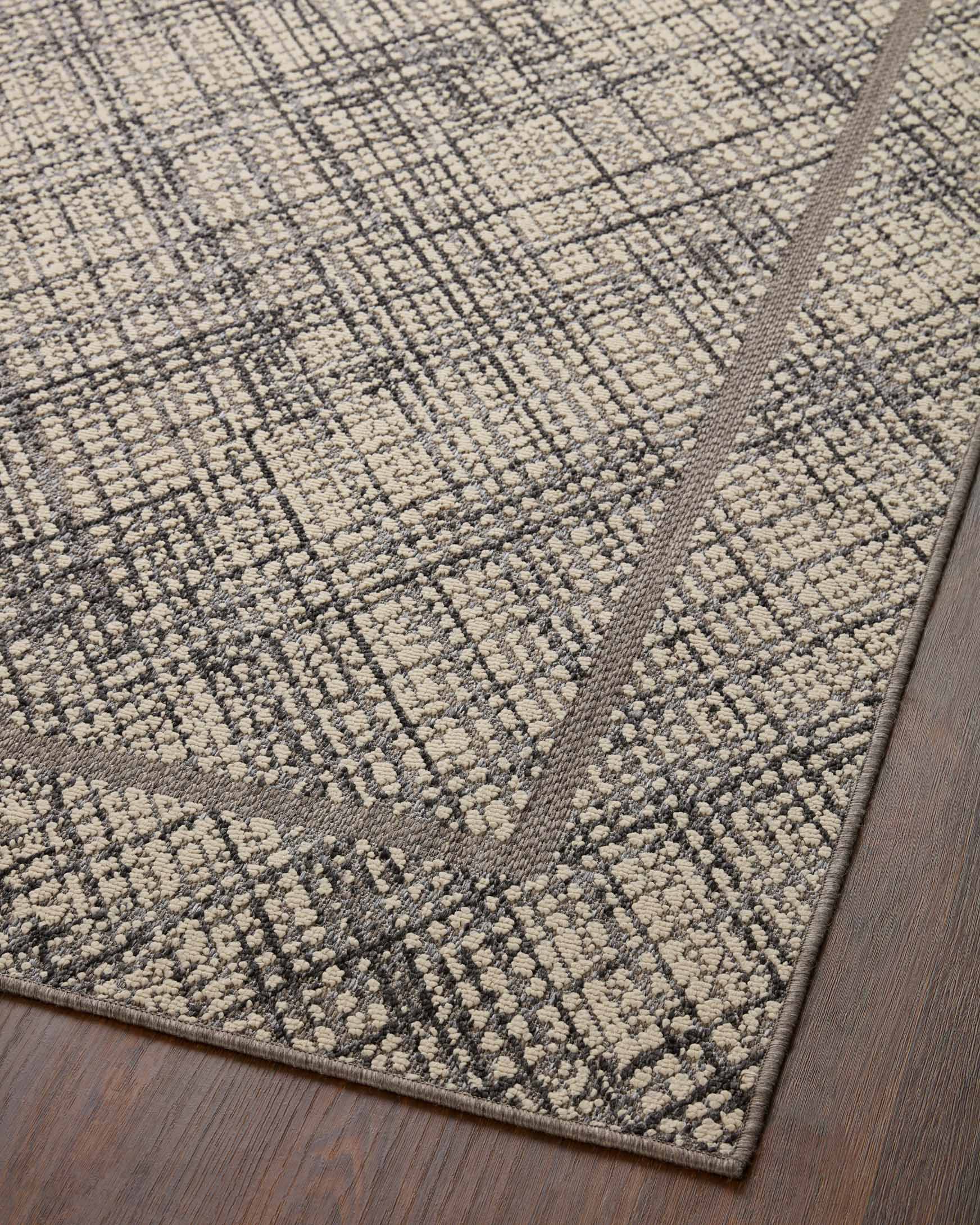 Loloi Rainier Indoor/Outdoor in Ivory and Charcoal 2'2" x 3' 9" Accent Rug (RAI-10) - Image 7