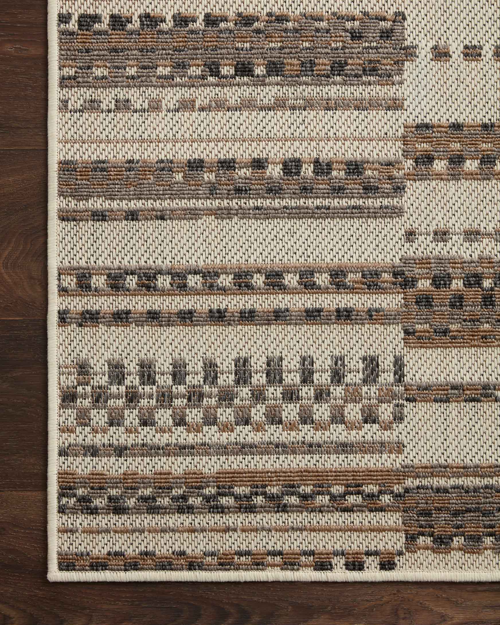 Loloi Rainier Indoor/Outdoor in Ivory and Taupe 9'2" x 12'2" Area Rug (RAI-08) - Image 5