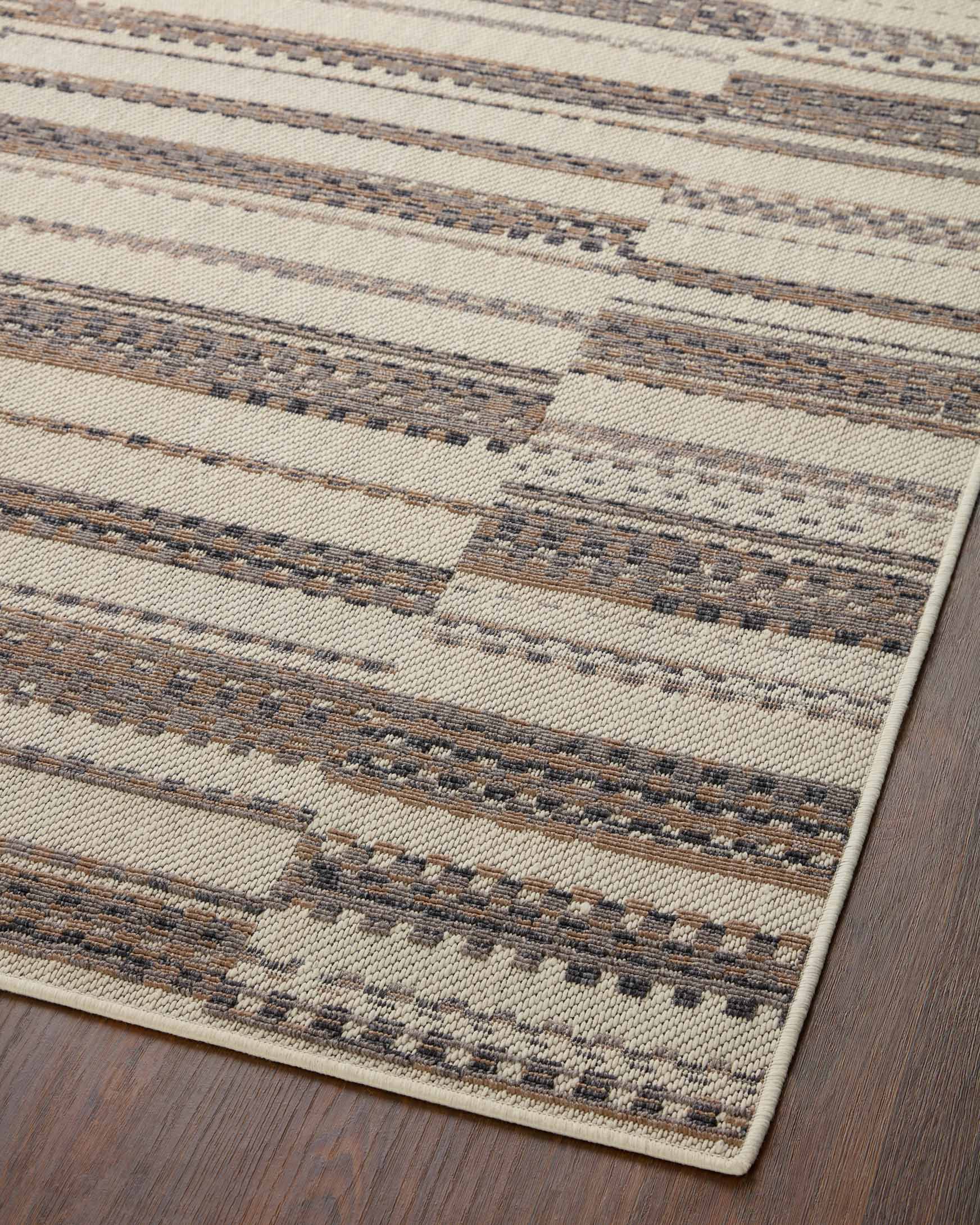 Loloi Rainier Indoor/Outdoor in Ivory and Taupe 9'2" x 12'2" Area Rug (RAI-08) - Image 7