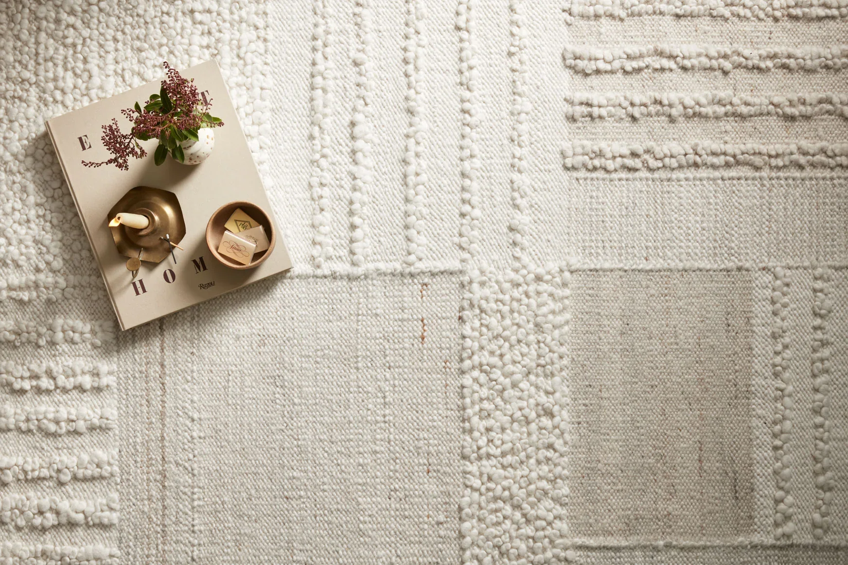 Loloi Runner Rug 2' 6" x 8' 6" in Ivory and Pebble (MAN-01) - Image 4