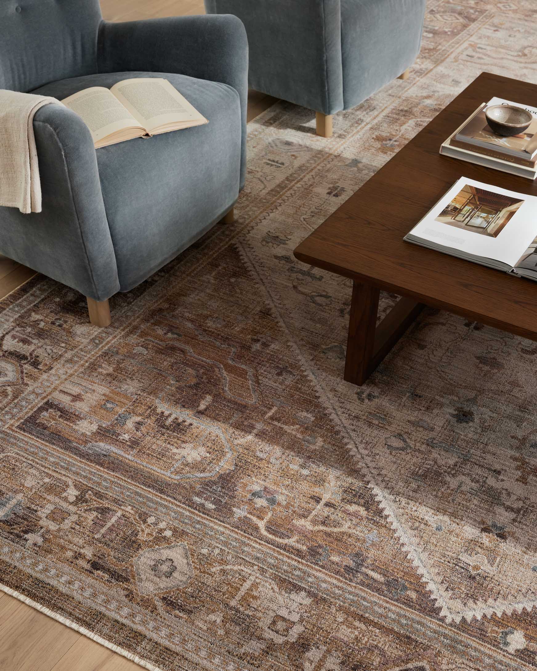 Loloi Runner Rug 2' 7" x 10' in Natural and Mocha (LYR-07) - Image 3