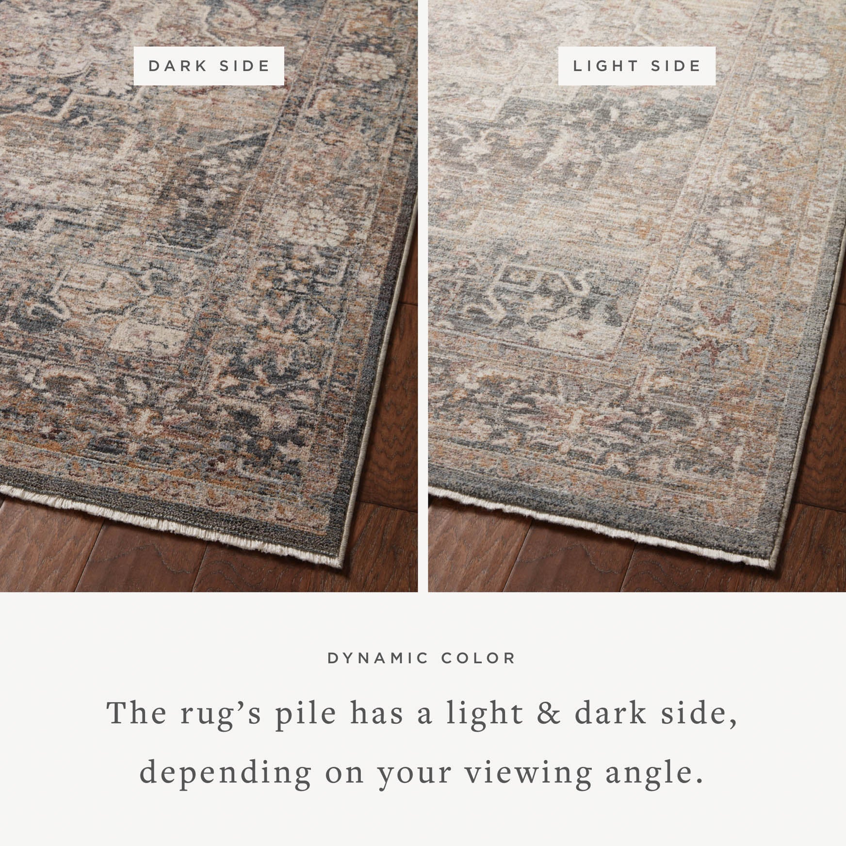 Loloi Runner Rug 2' 7" x 12' in Denim and Sand (LYR-06) - Image 2