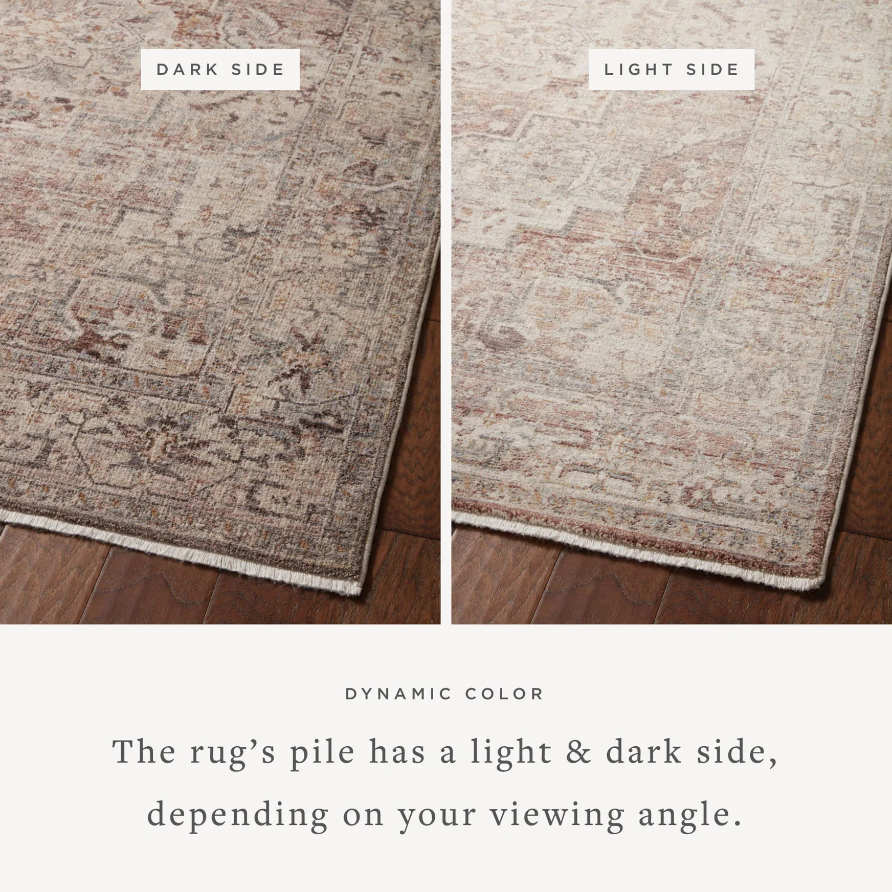 Loloi Runner Rug 2' 7" x 16' in Berry and Stone (LYR-06) - Image 2