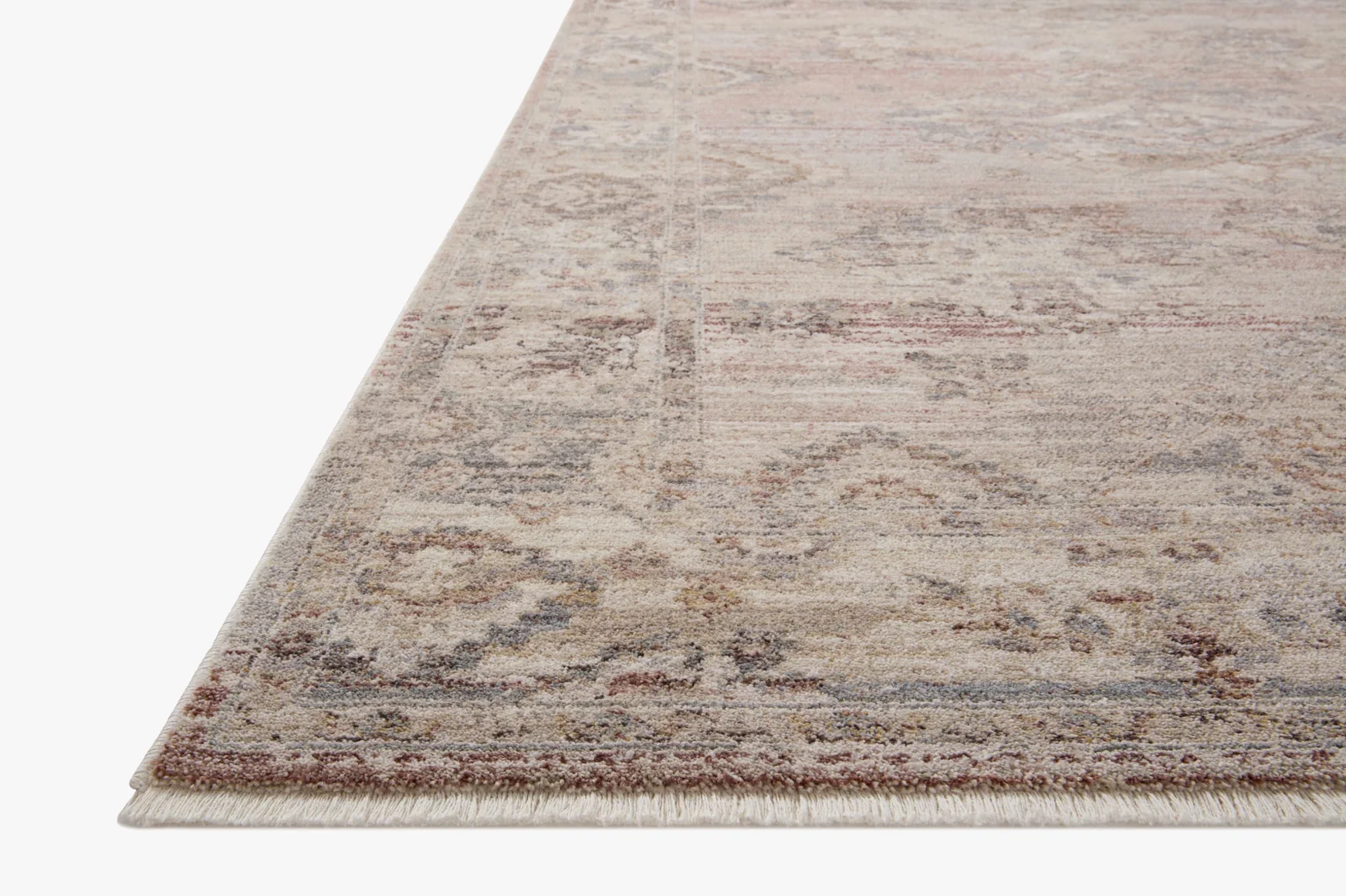 Loloi Runner Rug 2' 7" x 16' in Blush and Dove (LYR-01) - Image 5