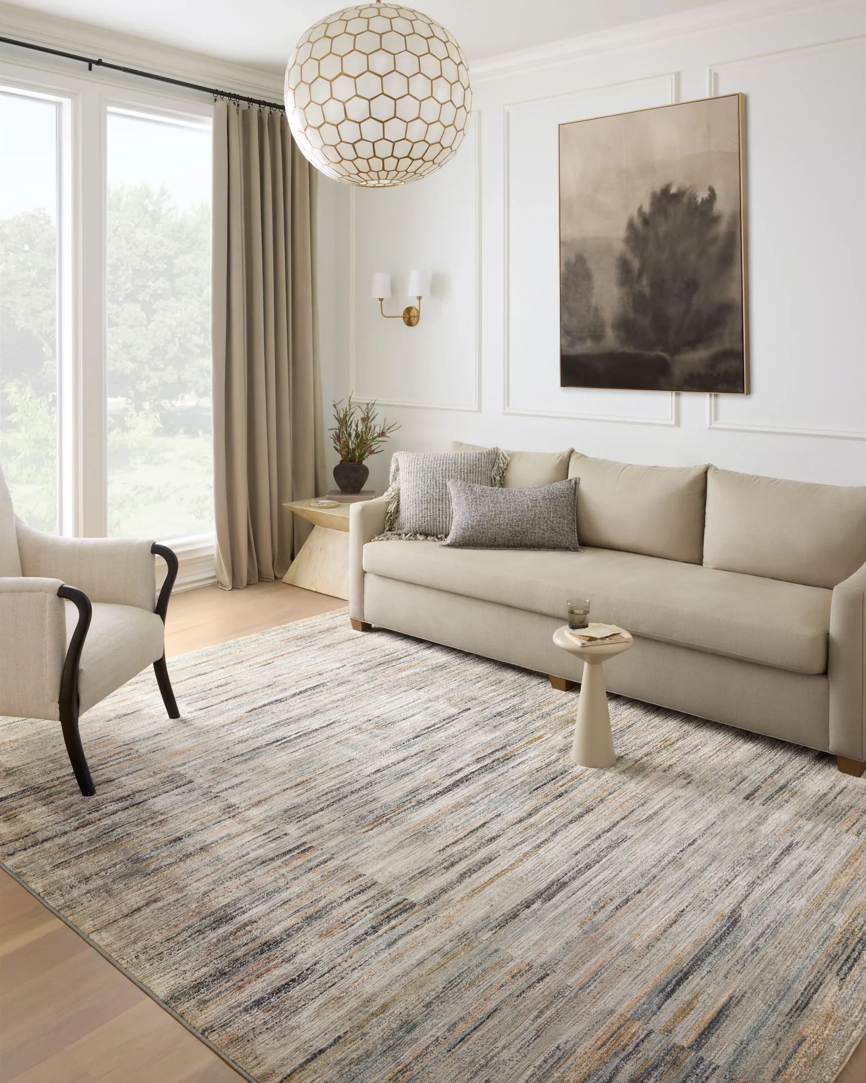 Loloi Soho Contemporary Dove 2' 7" x 8' Runner Rug - Image 2