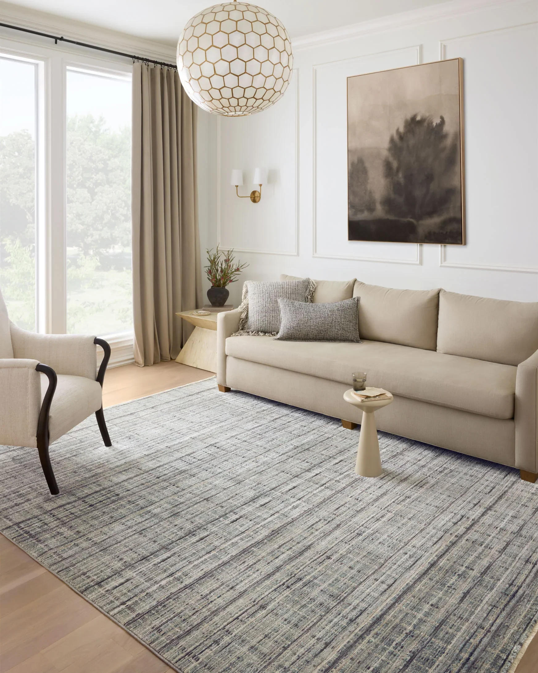 Loloi Soho Contemporary Jade and Stone 2' 7" x 12' Runner Rug - Image 2