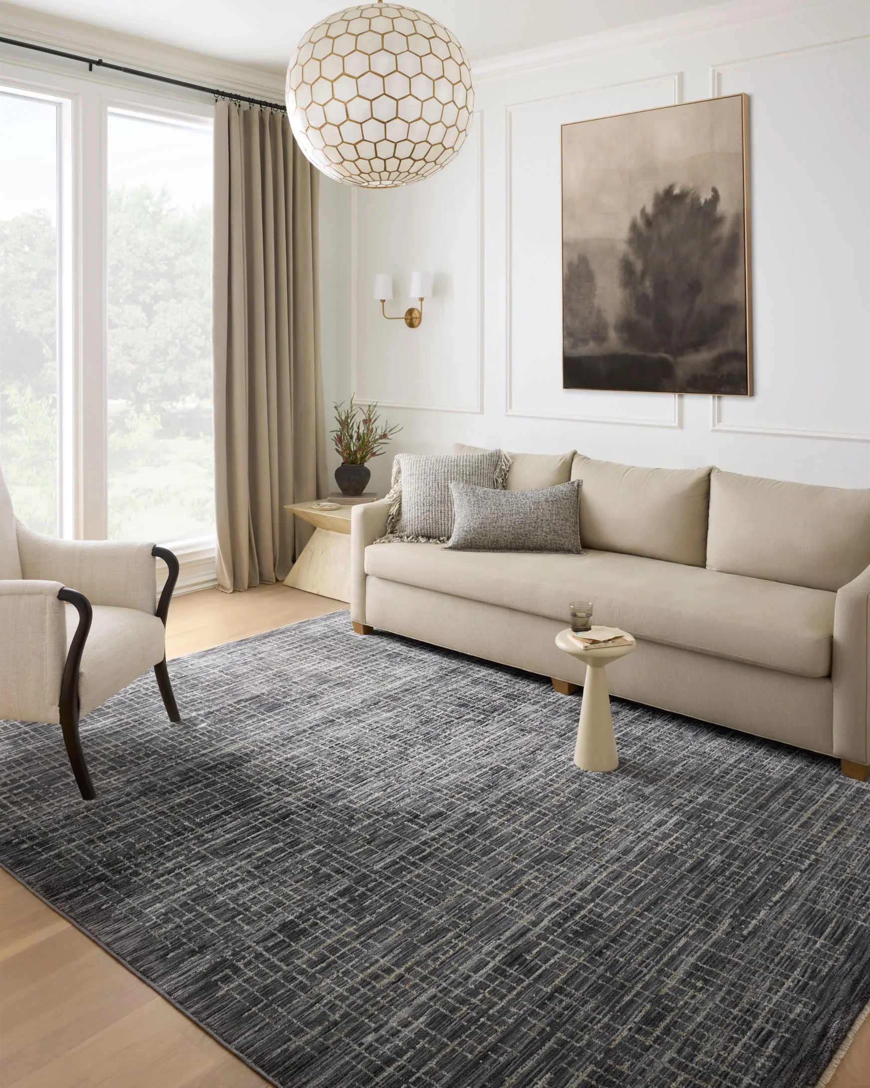 Loloi Soho Contemporary Onyx and Silver 2' 7" x 8' Runner Rug - Image 2