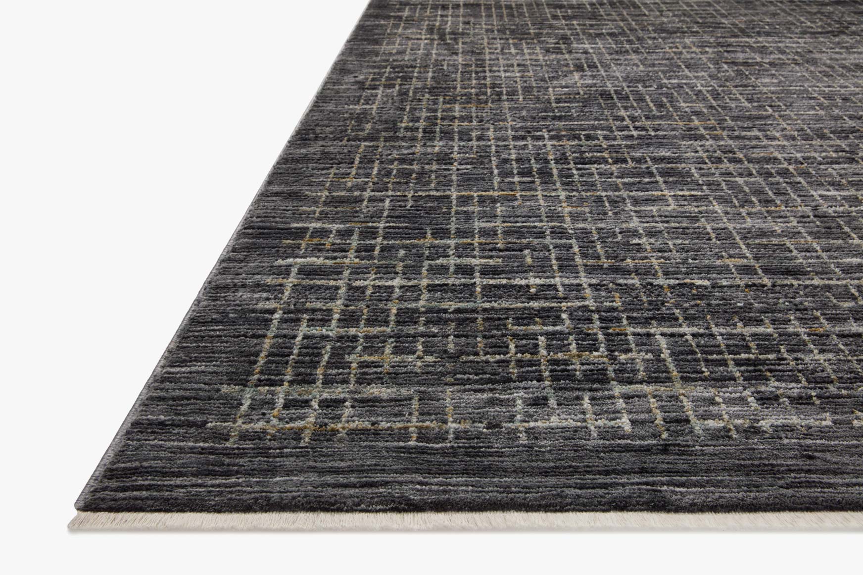 Loloi Soho Contemporary Onyx and Silver 5' 3" x 7' 9" Area Rug - Image 4