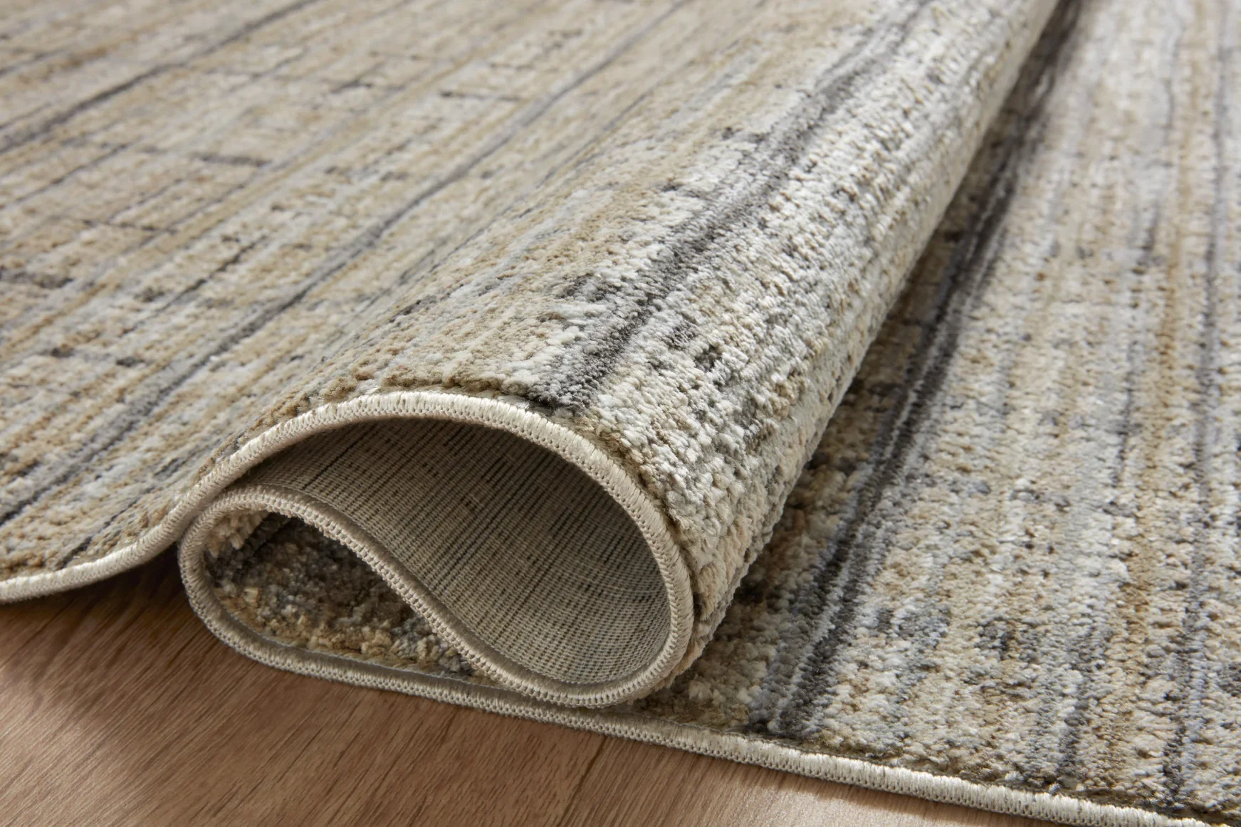 Loloi Soho Contemporary Pebble and Charcoal 2' 7" x 14' Runner Rug - Image 7