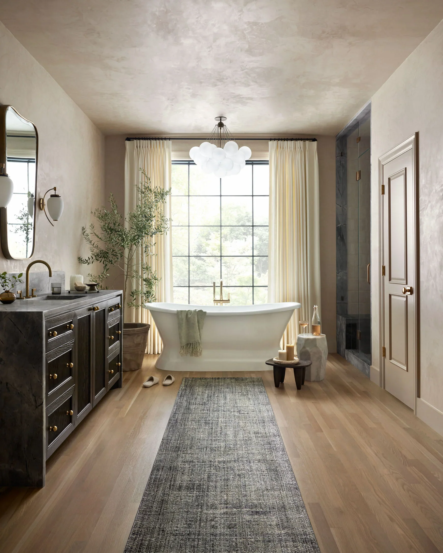 Loloi Soho Contemporary Slate 2' 7" x 12' Runner Rug - Image 3