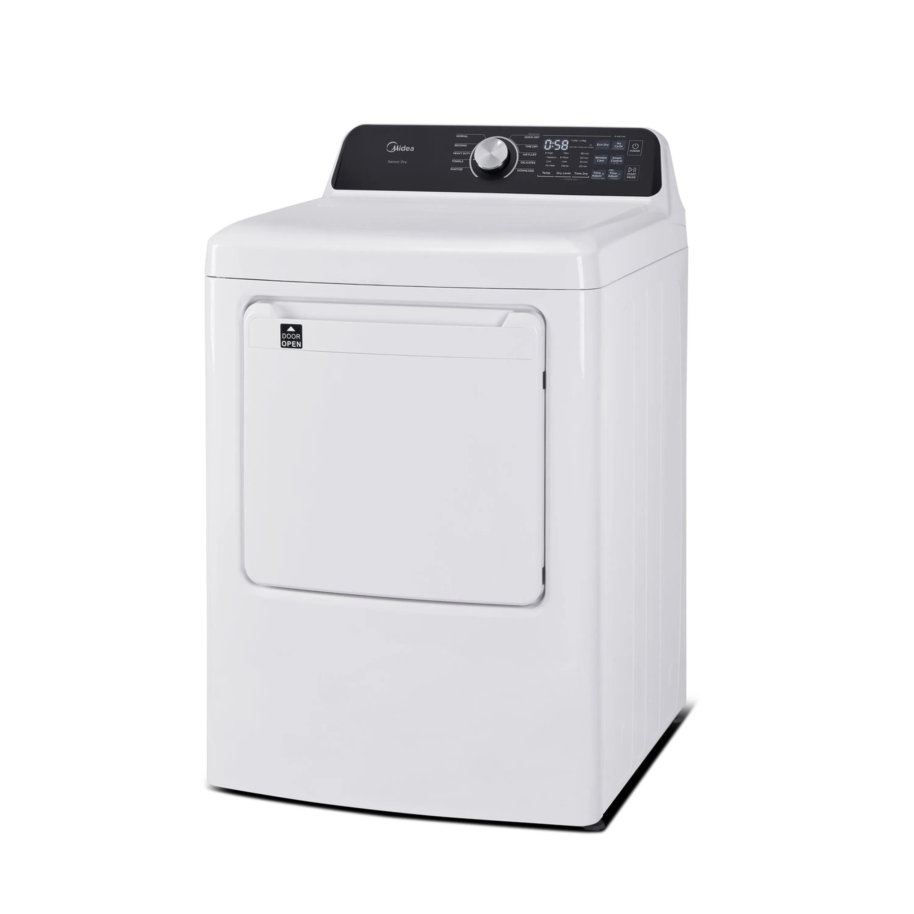 Midea 7.0 Cu. Ft. Electric Dryer with Sensor Dry in White (MLTE45N4BWW) - Image 2