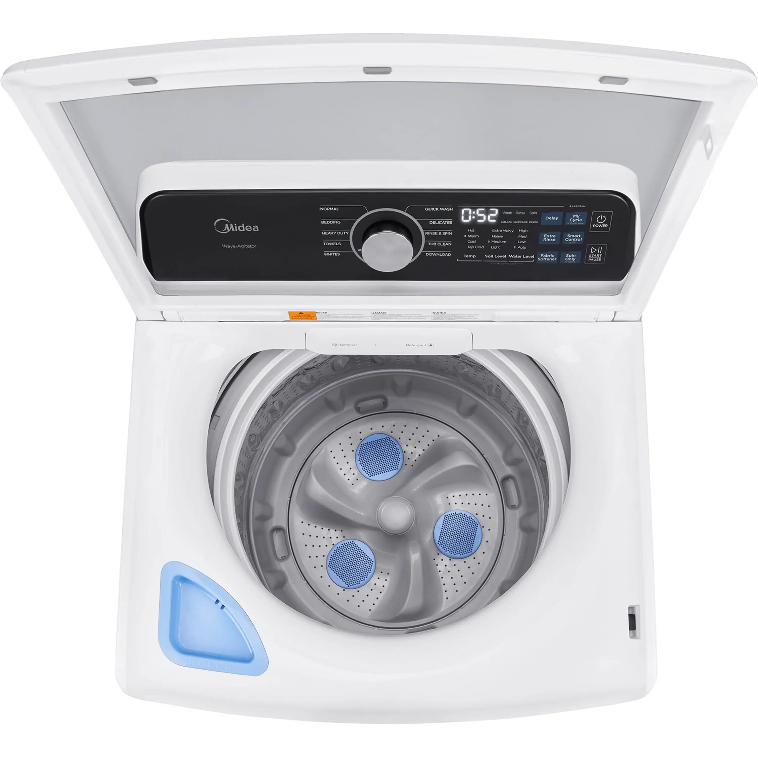 Midea Washer & Dryer Package with 4.5 Cu. Ft. Top Load Washer and 7.0 Cu. Ft. Electric Dryer in White - Image 5