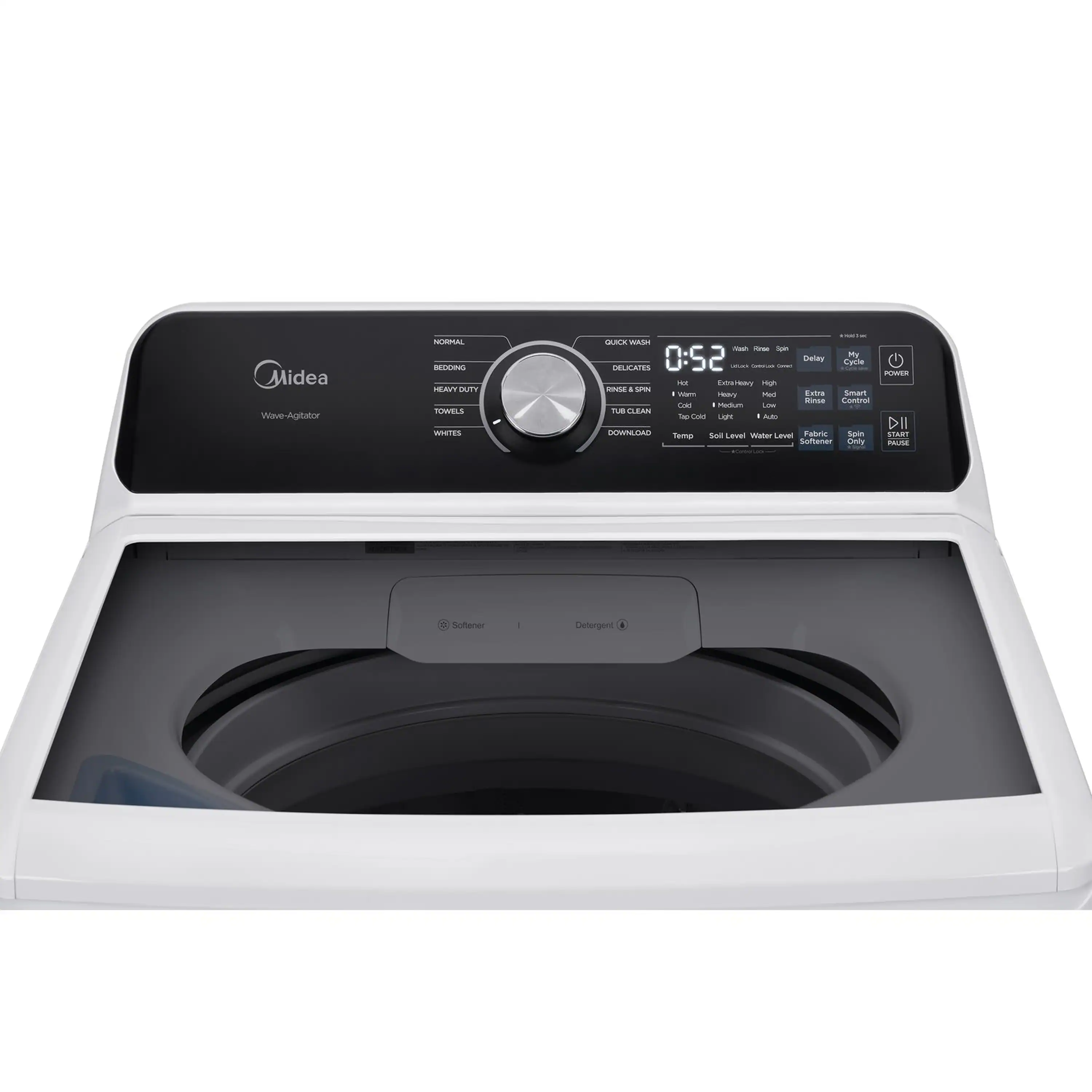 Midea Washer & Dryer Package with 4.5 Cu. Ft. Top Load Washer and 7.0 Cu. Ft. Electric Dryer in White - Image 6