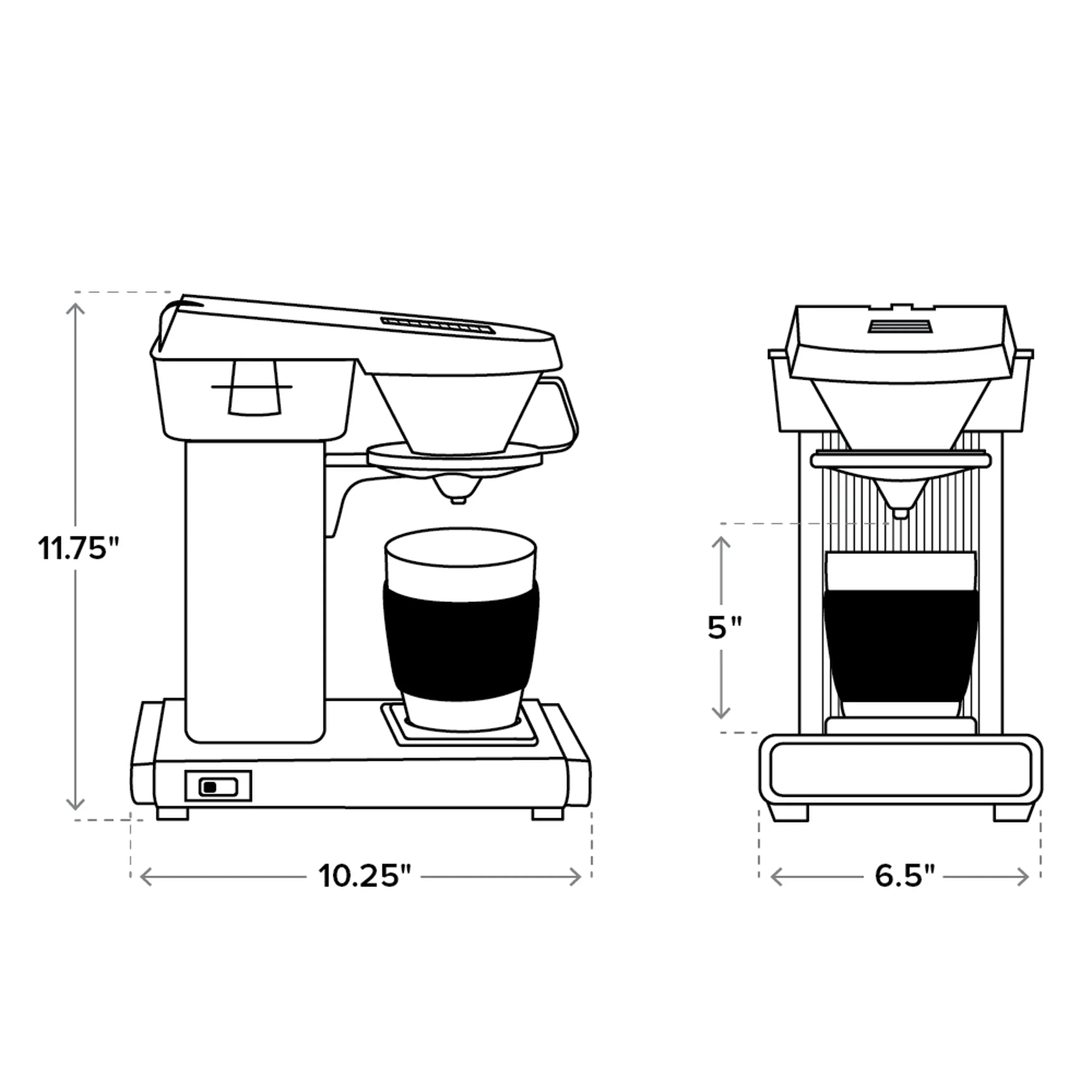 Moccamaster Cup-One Single Coffee Maker in Off-White, No Drip-Stop, 10 Ounce (69211) - Image 6