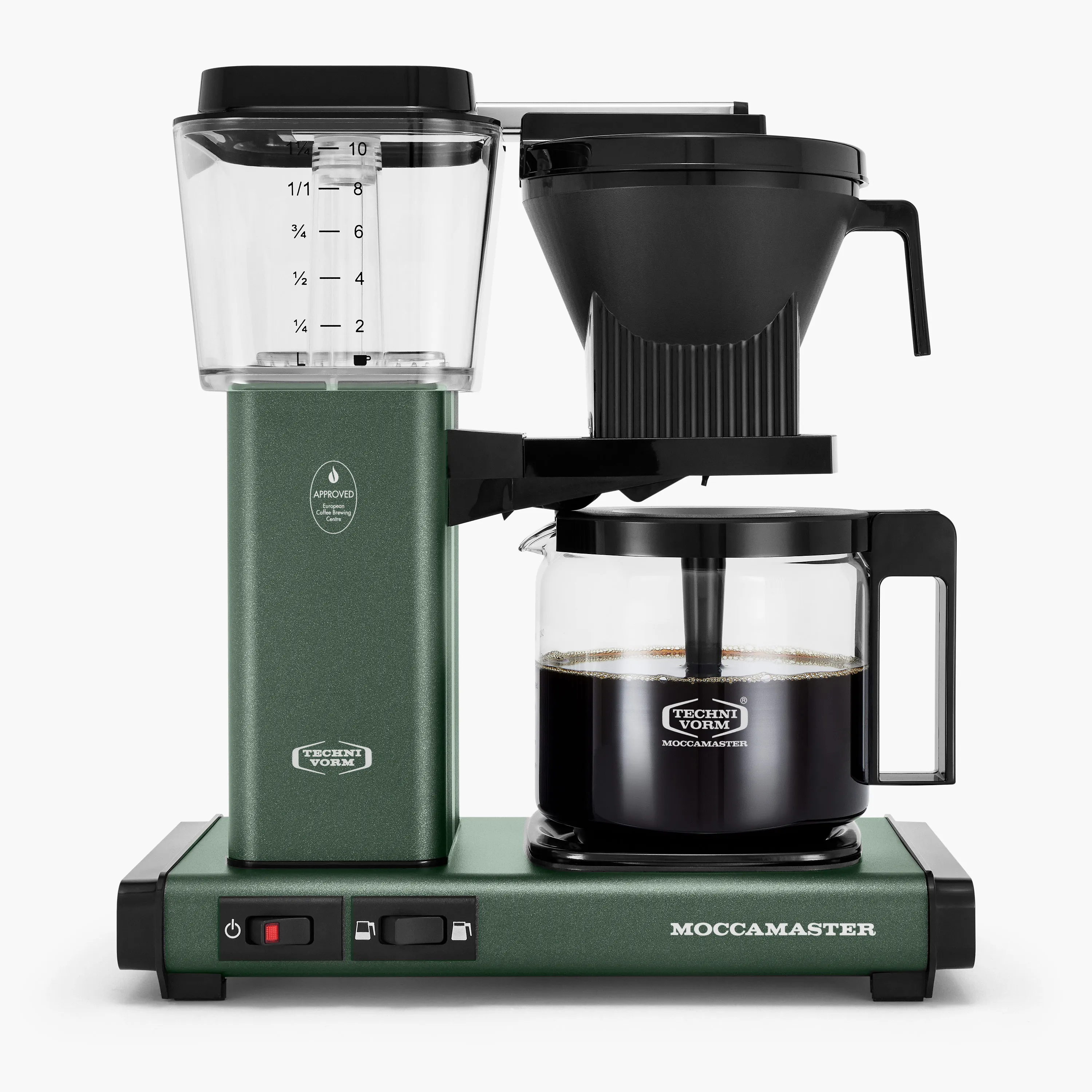 Moccamaster KBGV Select Glass Carafe 10-Cup Coffee Maker in Juniper with Volume Selector Switch, Automatic Drip-Stop, & Auto-off 100 minutes, 40 Ounce, 1.25L (53923) - Image 9