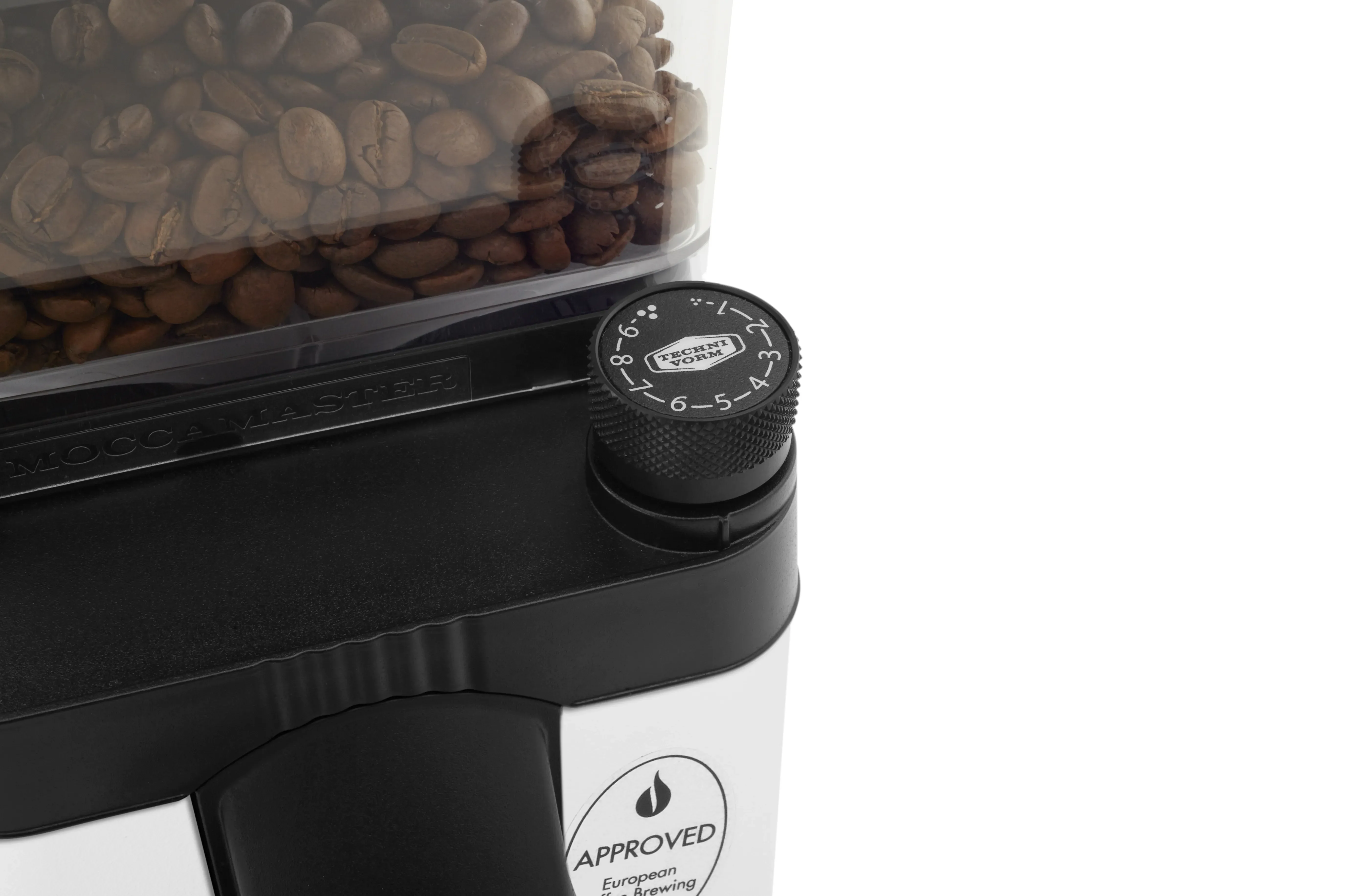 Moccamaster KM5 Burr Grinder in Matte White with 50 mm Burrs Hopper Capacity, 8.8 Ounce (49522) - Image 7