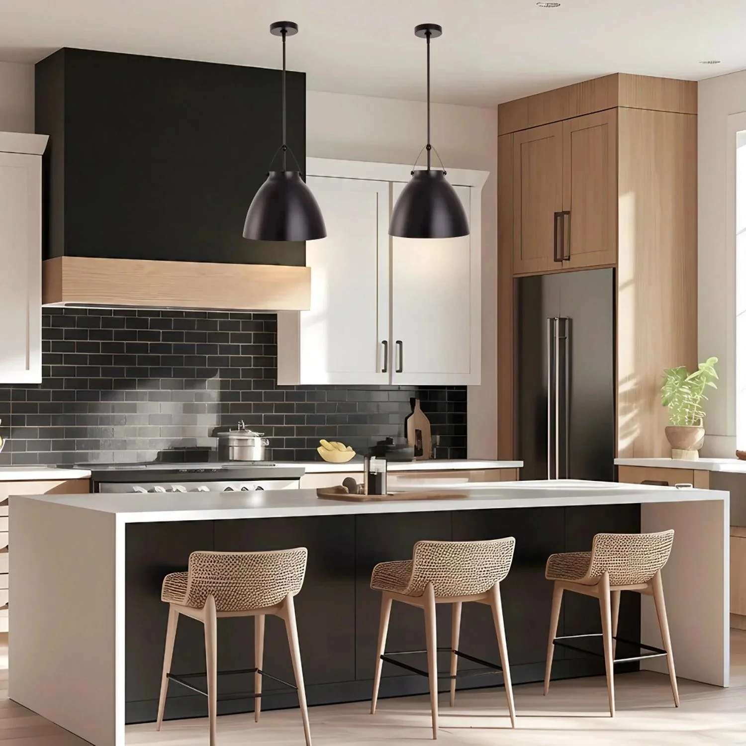 Parrot Uncle Modern 1-Light Metal Dimmable Island Pendant Light - Image 5