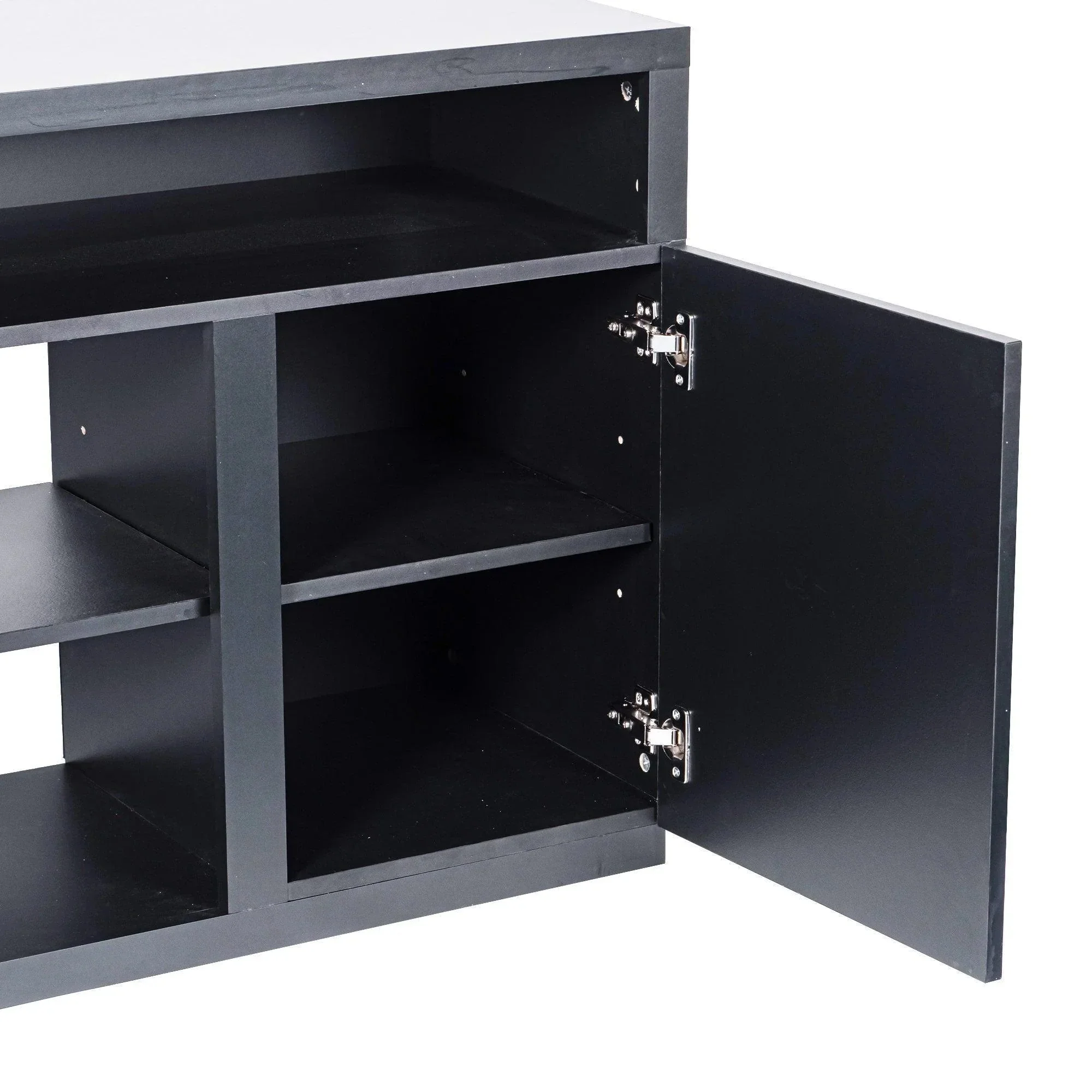 Parrot Uncle Modern 68-Inch TV Stand Media Console with LED Lights for Living Room - Image 17