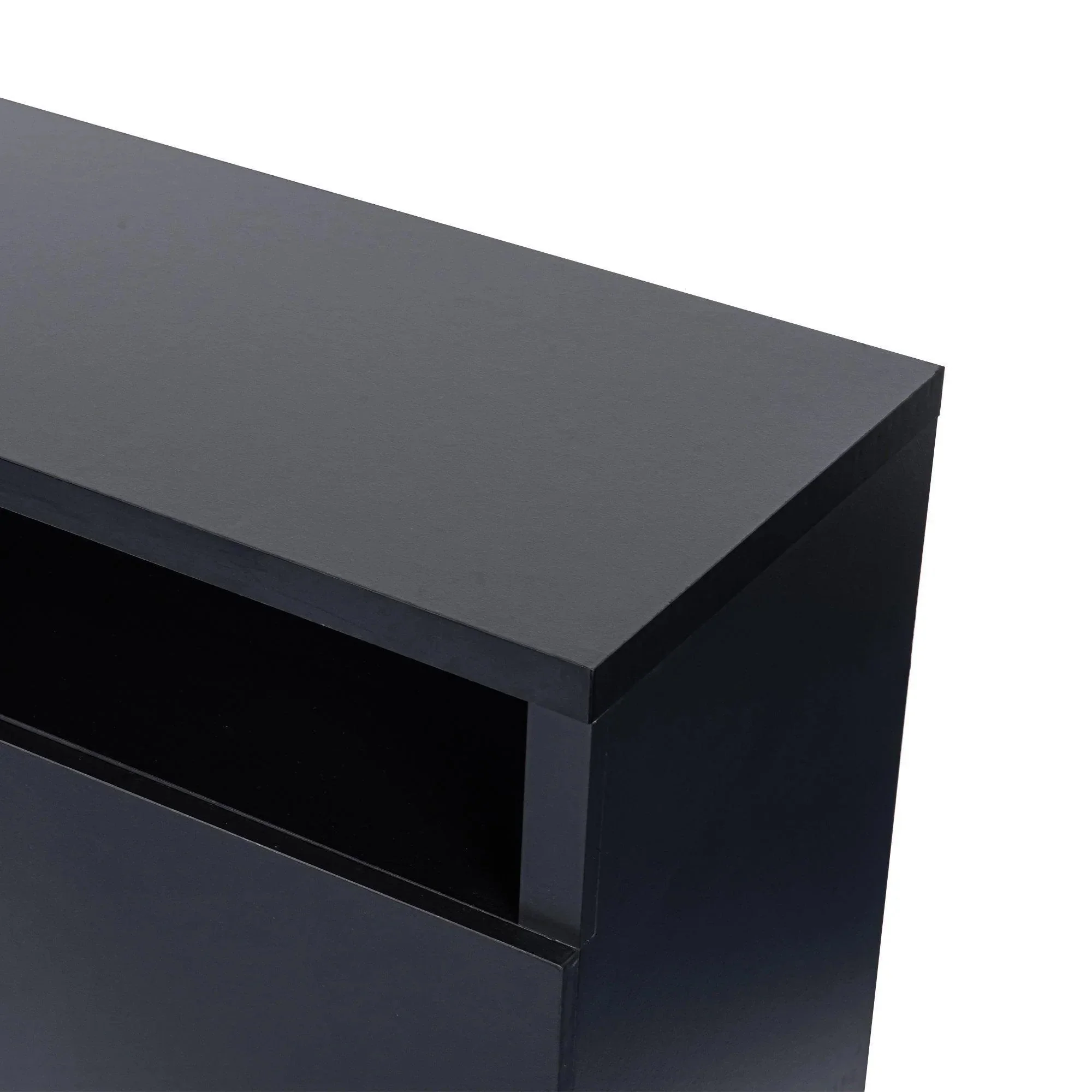 Parrot Uncle Modern 68-Inch TV Stand Media Console with LED Lights for Living Room - Image 18
