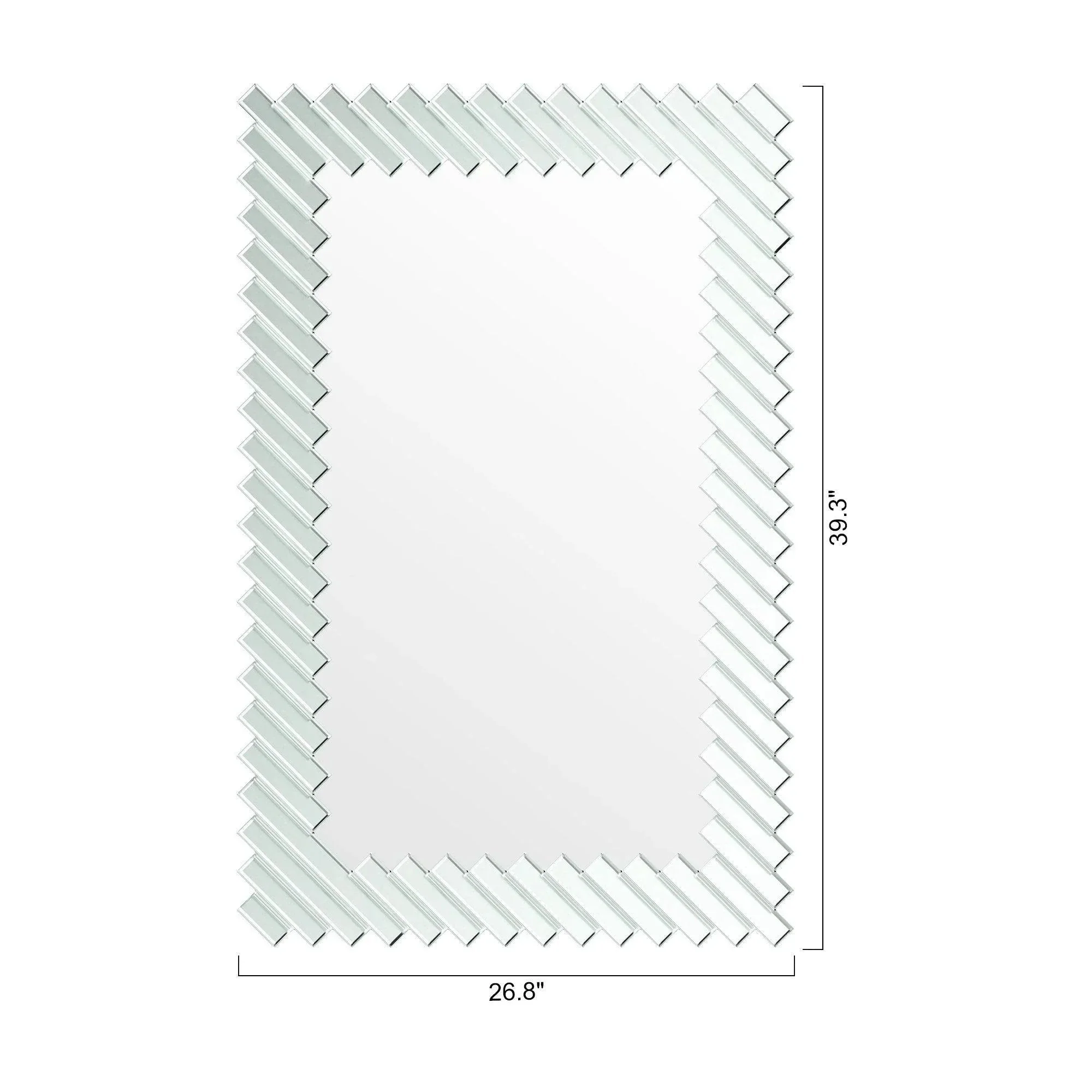 Parrot Uncle Modern Rectangle Framed Decorative Mirror (ACC-HL-955S) - Image 9