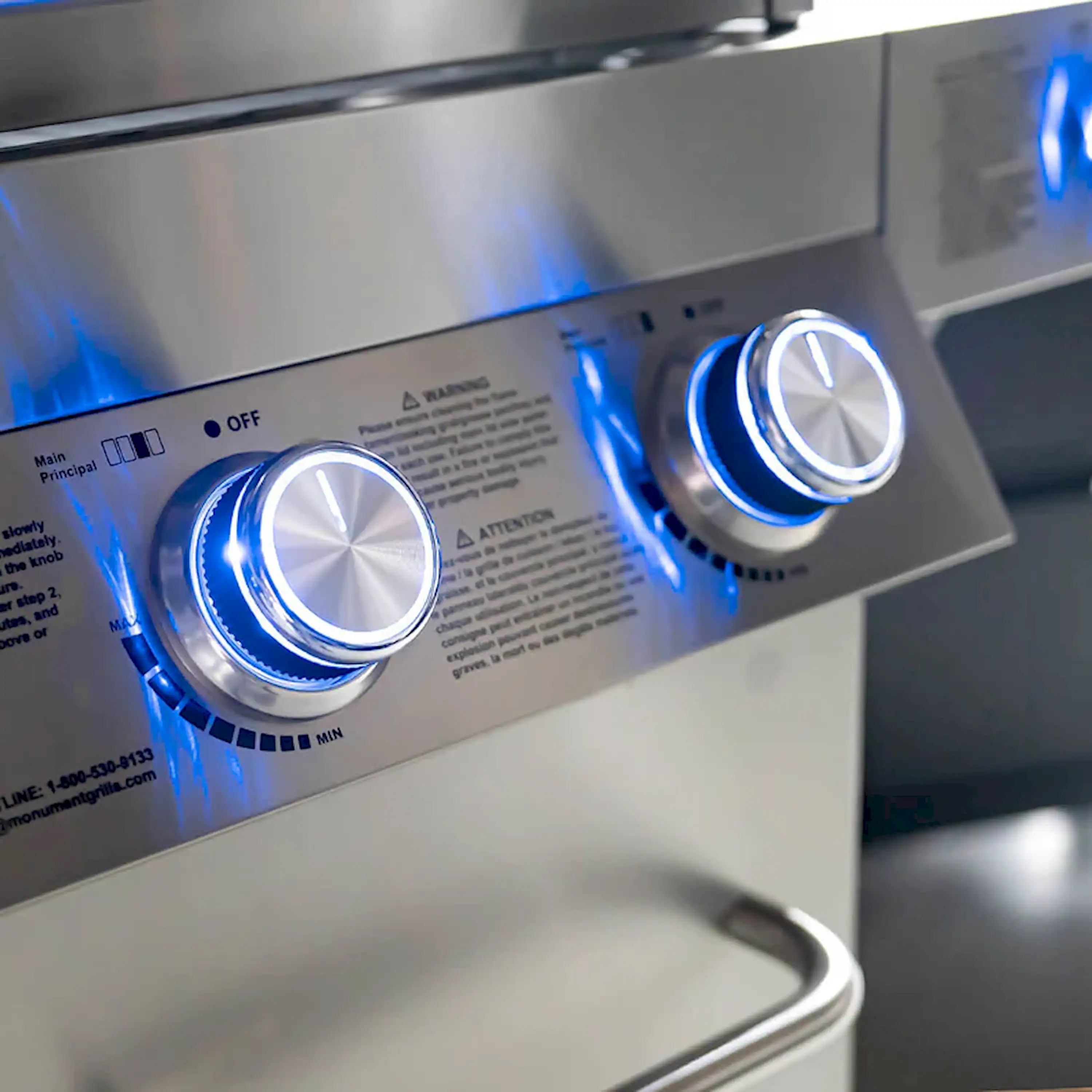 Monument Classic Infrared Propane Gas Grill in Stainless Steel with 4 Burners & 2 Side Burners (24367) - Image 14