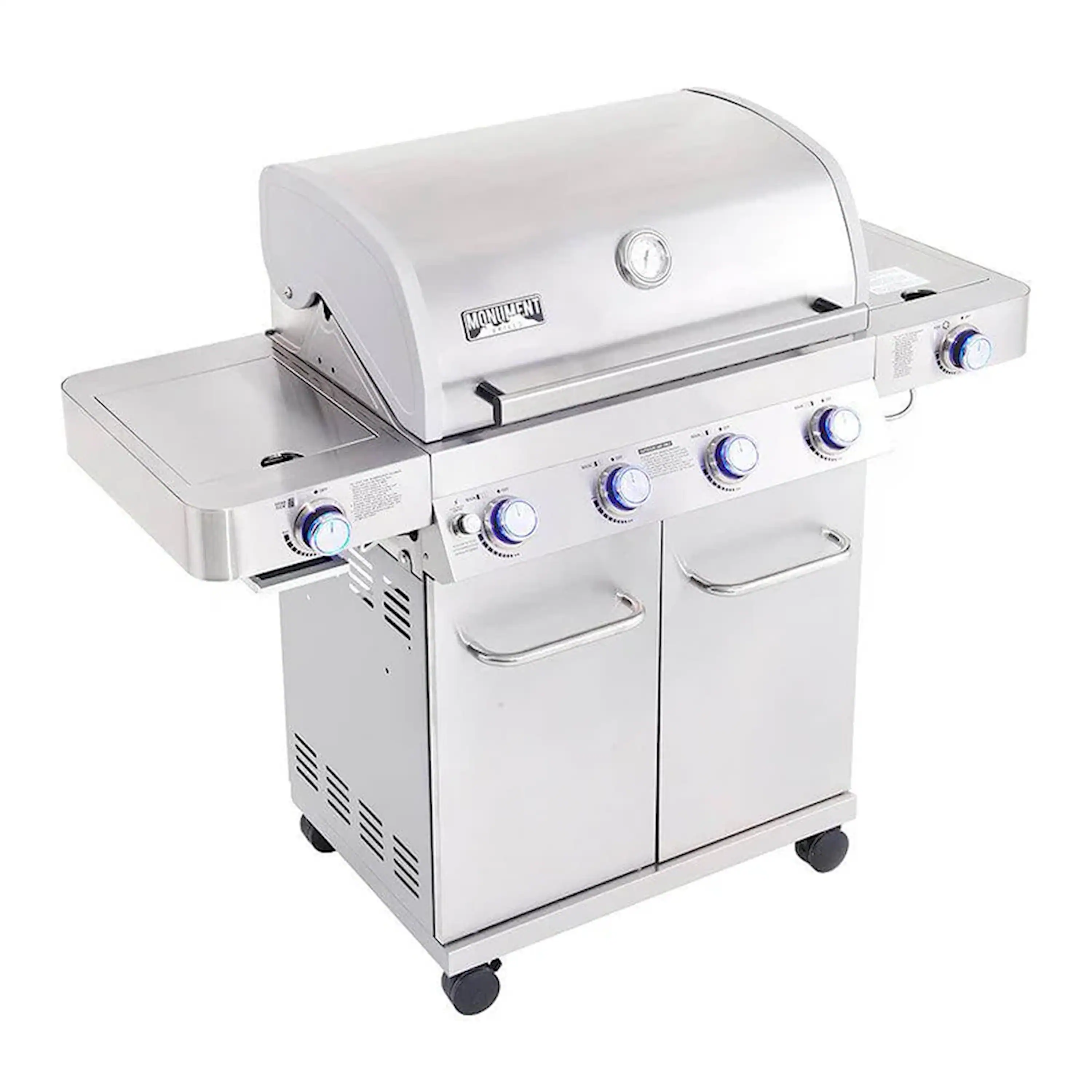 Monument Classic Infrared Propane Gas Grill in Stainless Steel with 4 Burners & 2 Side Burners (24367) - Image 6