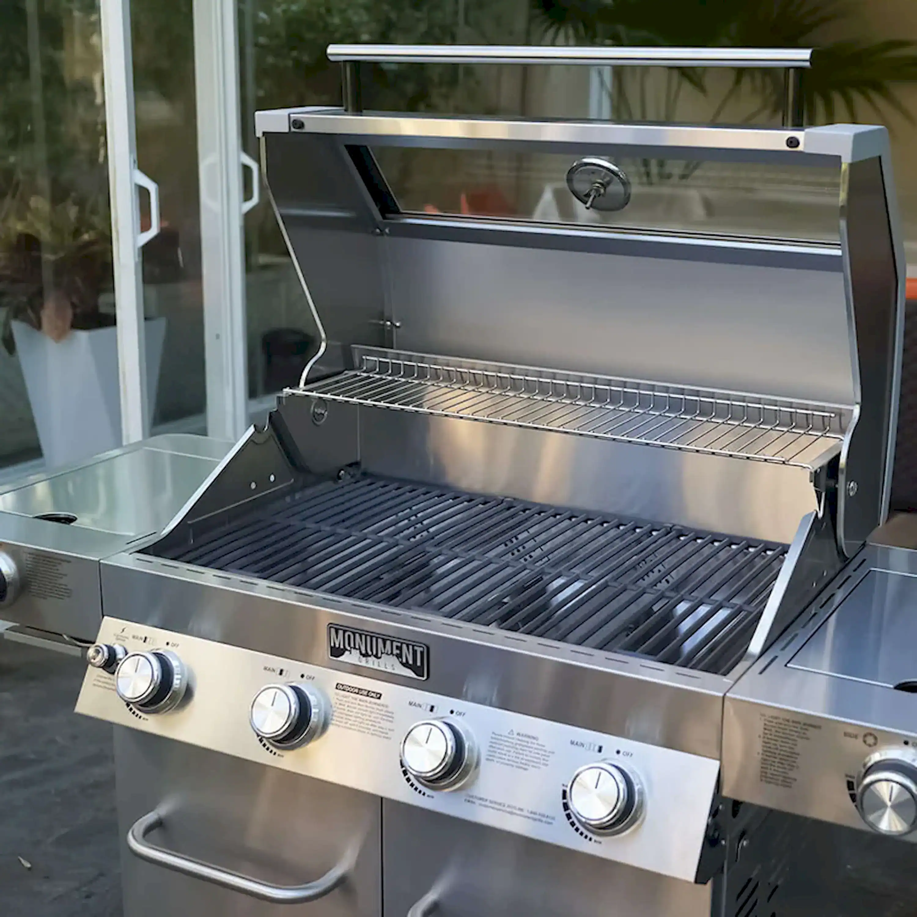 Monument Classic Infrared Propane Gas Grill in Stainless Steel with 4 Burners (35633) - Image 10