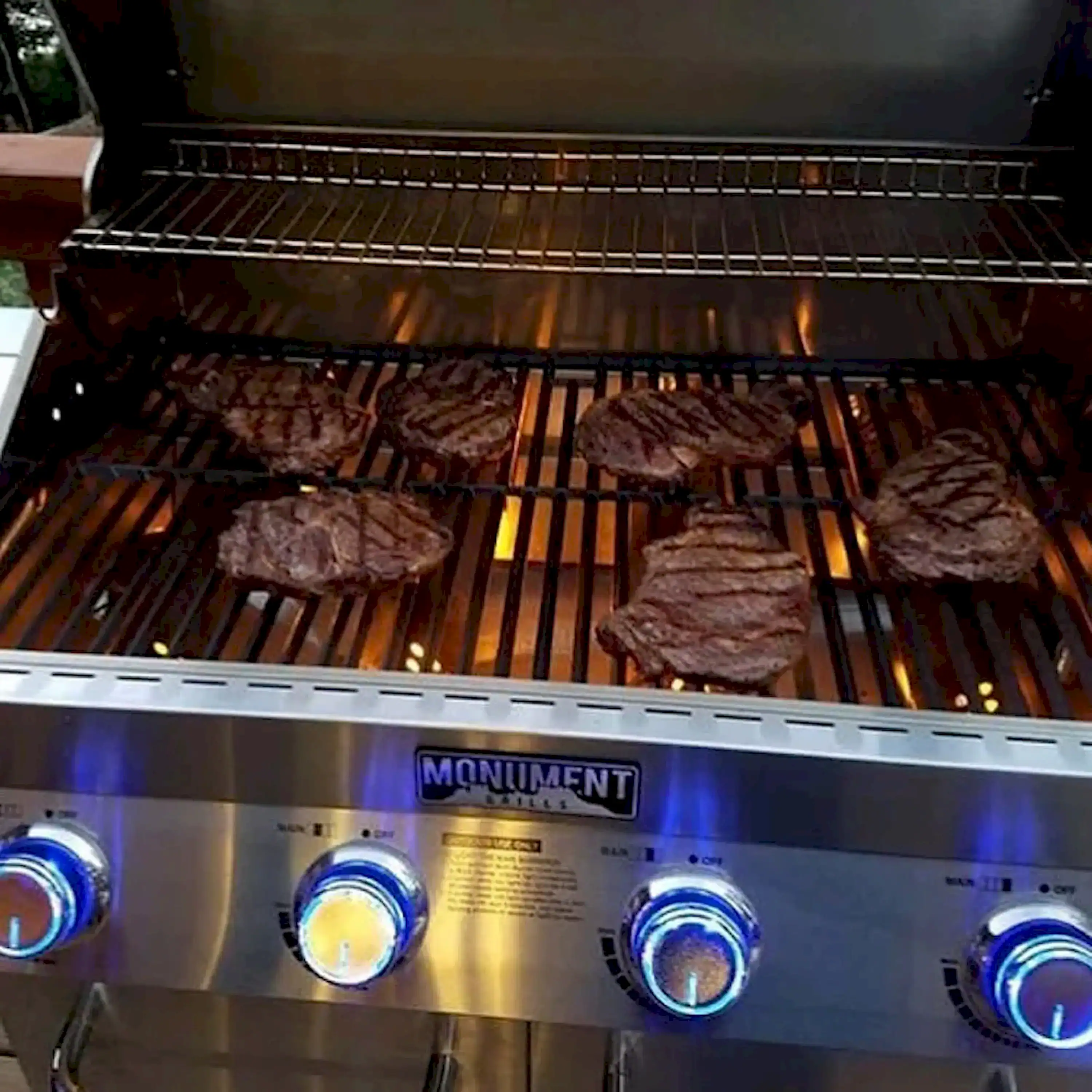 Monument Classic Infrared Propane Gas Grill in Stainless Steel with 4 Burners (35633) - Image 11