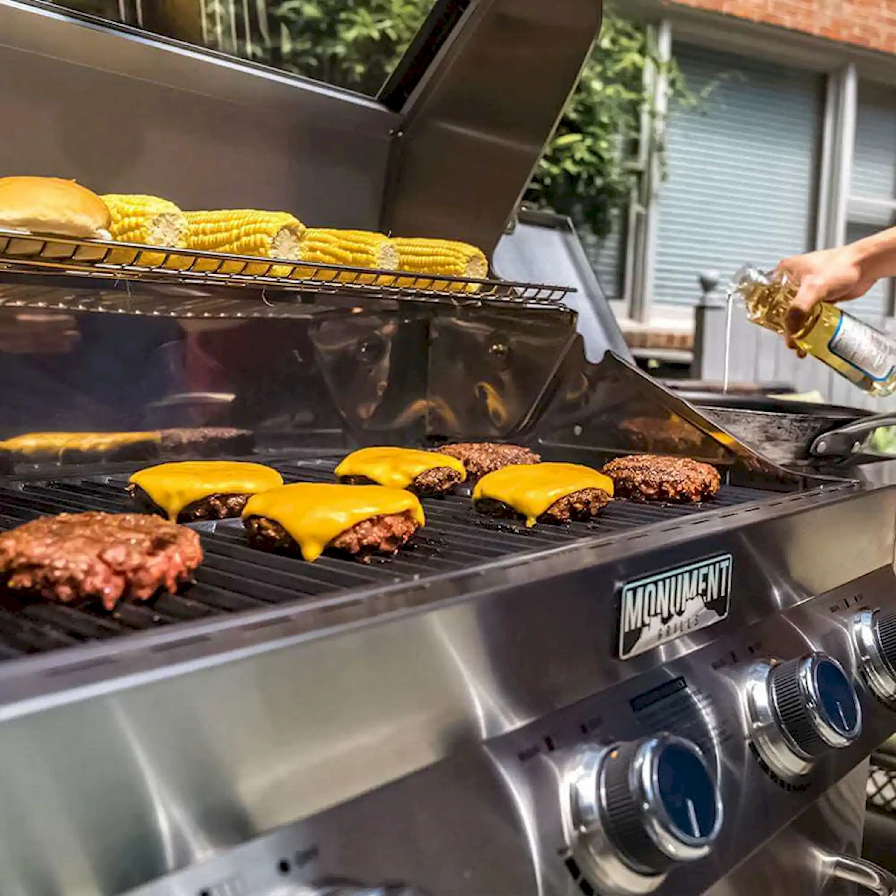Monument Classic Infrared Propane Gas Grill in Stainless Steel with 4 Burners (35633) - Image 13