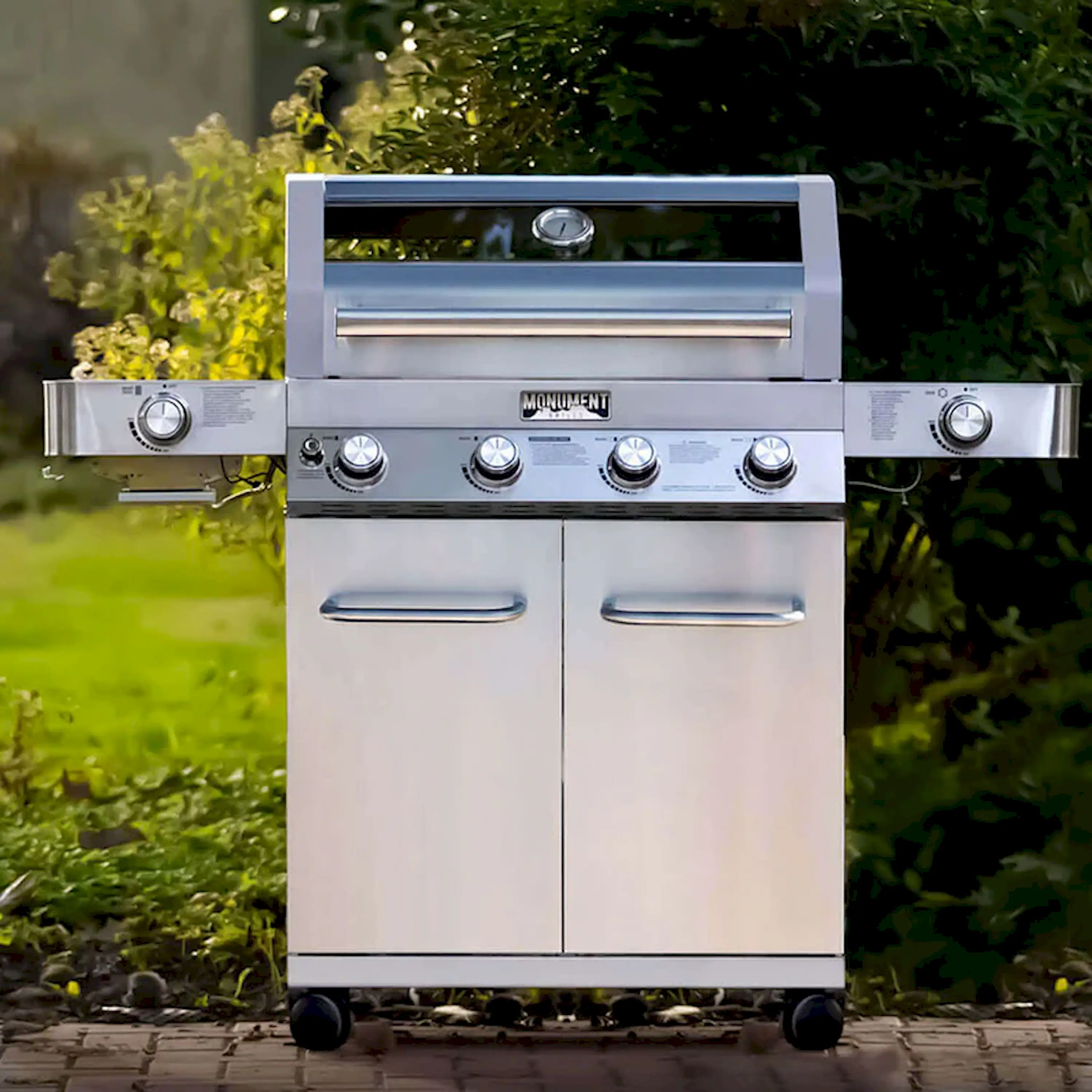 Monument Classic Infrared Propane Gas Grill in Stainless Steel with 4 Burners (35633) - Image 2