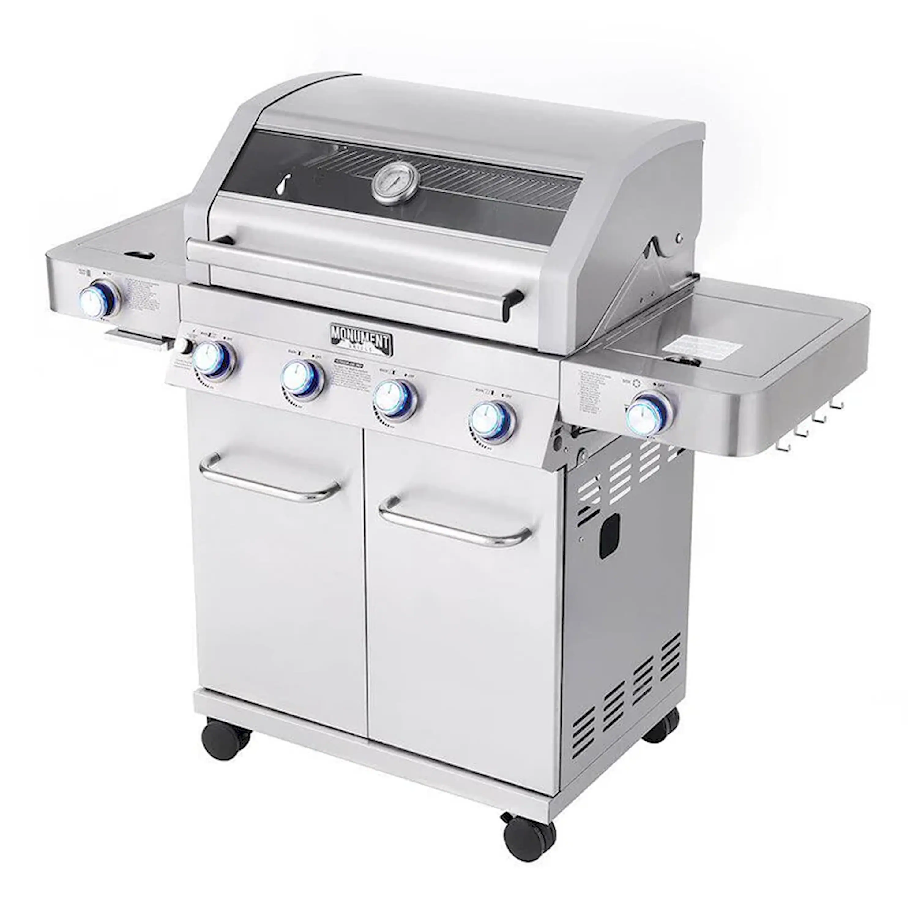 Monument Classic Infrared Propane Gas Grill in Stainless Steel with 4 Burners (35633) - Image 4