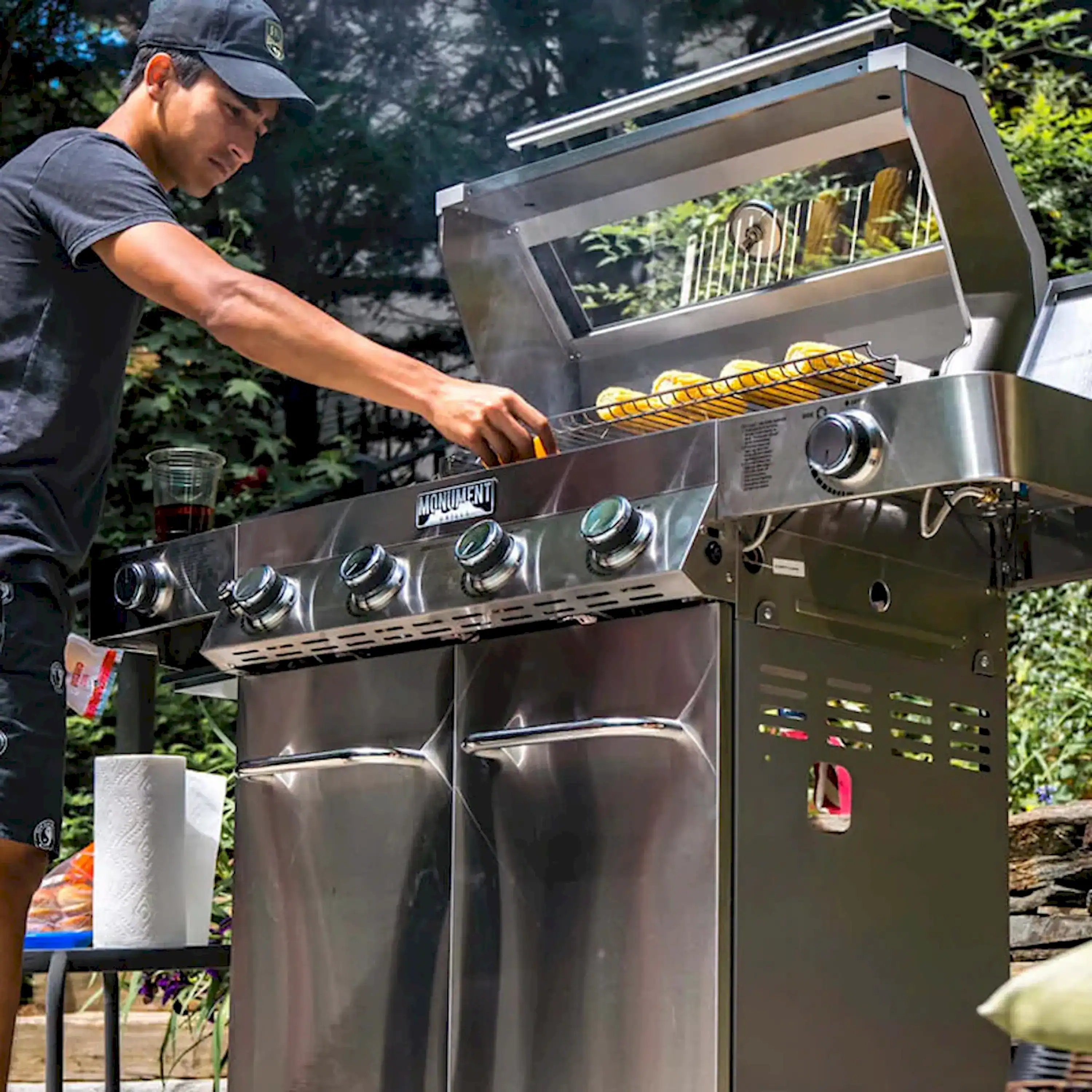 Monument Classic Infrared Propane Gas Grill in Stainless Steel with 4 Burners (35633) - Image 6