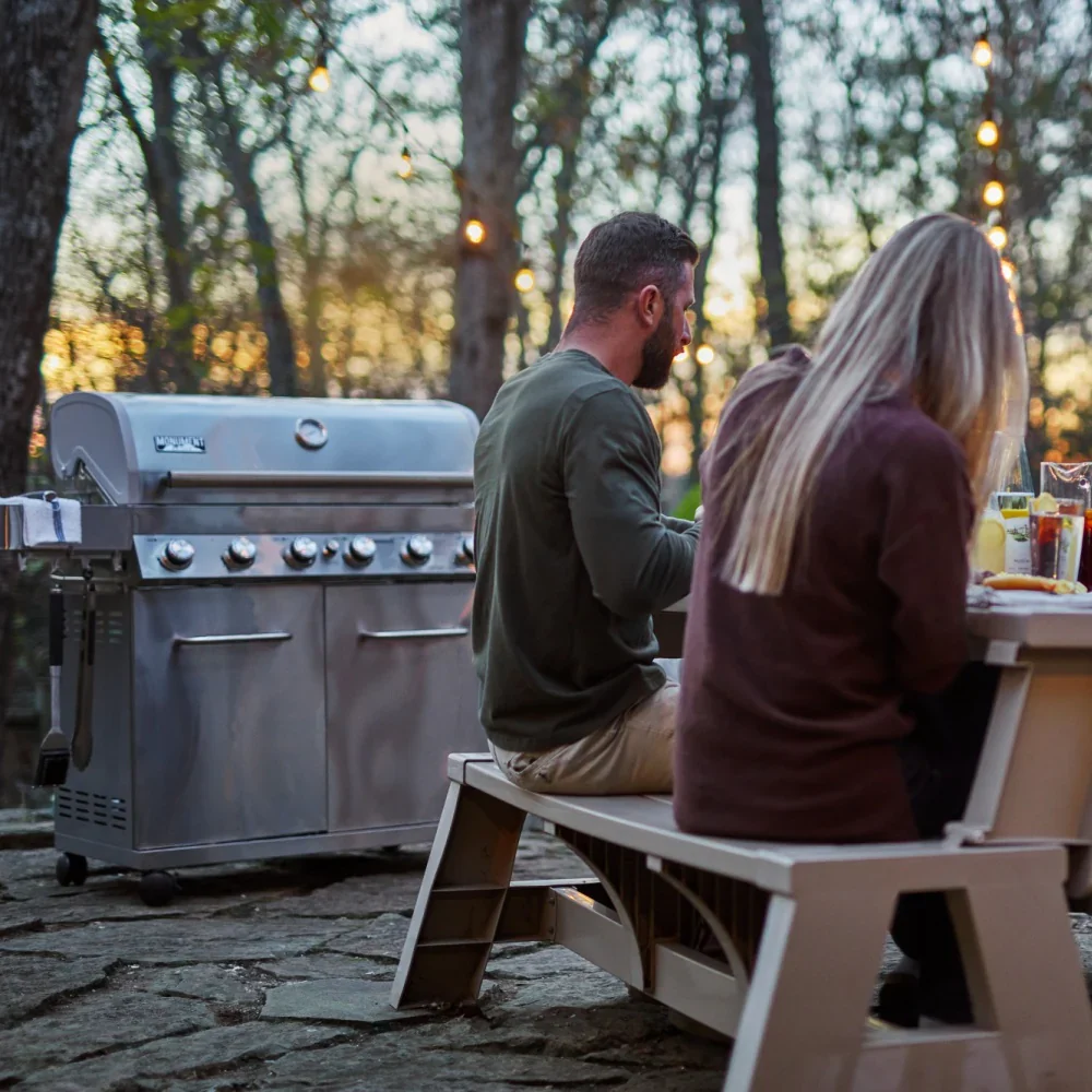 Monument Classic Propane Gas Frilll in Stainless Steel with 6 Burners (77352) - Image 11