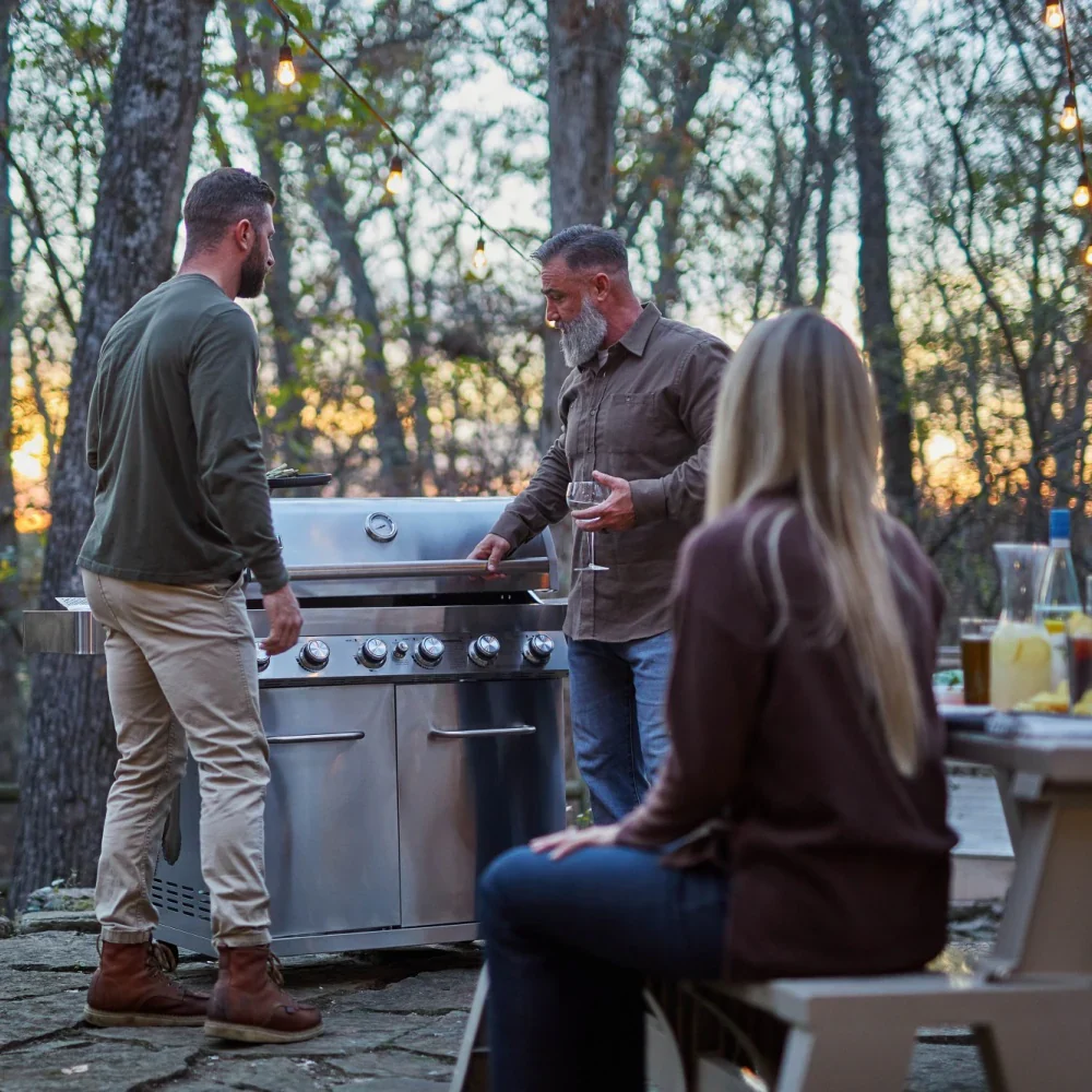 Monument Classic Propane Gas Frilll in Stainless Steel with 6 Burners (77352) - Image 12
