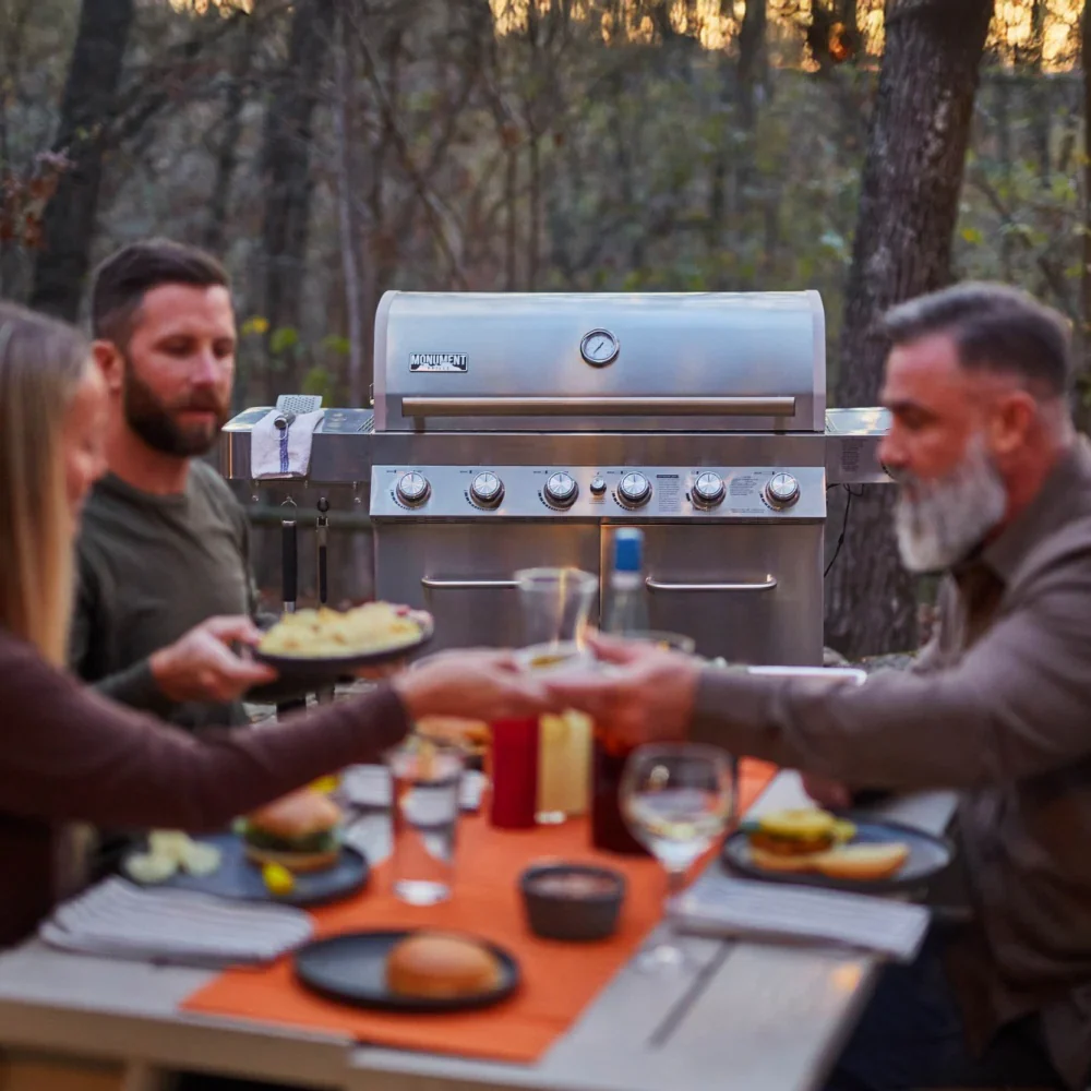 Monument Classic Propane Gas Frilll in Stainless Steel with 6 Burners (77352) - Image 16