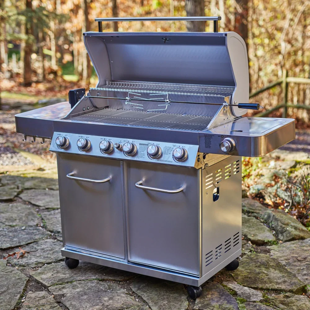 Monument Classic Propane Gas Frilll in Stainless Steel with 6 Burners (77352) - Image 2