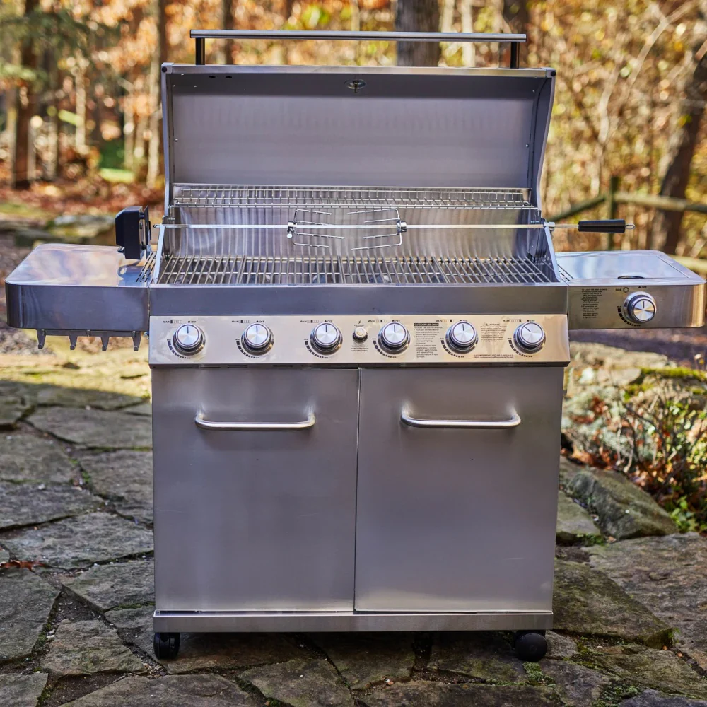 Monument Classic Propane Gas Frilll in Stainless Steel with 6 Burners (77352) - Image 3