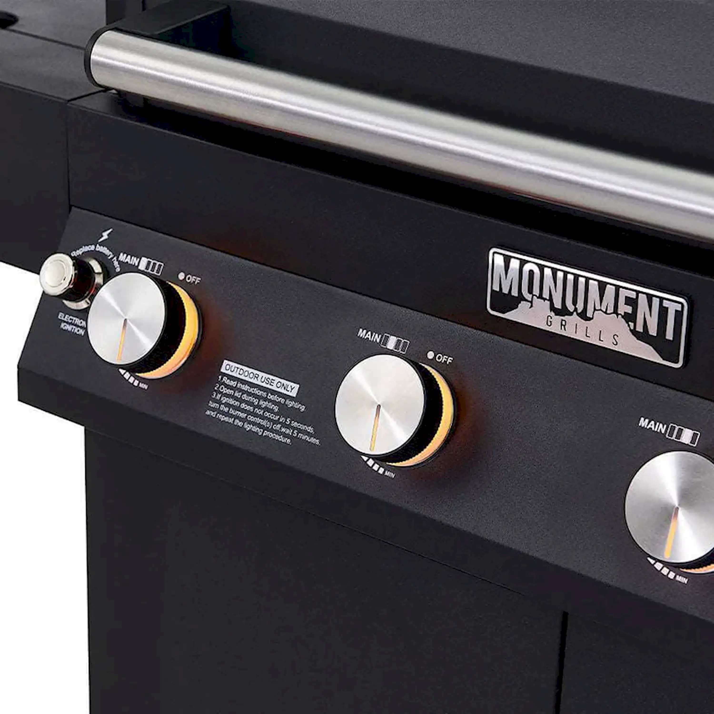 Monument Denali Smart Propane Gas Grill in Black with 4 Burners (D425) - Image 10
