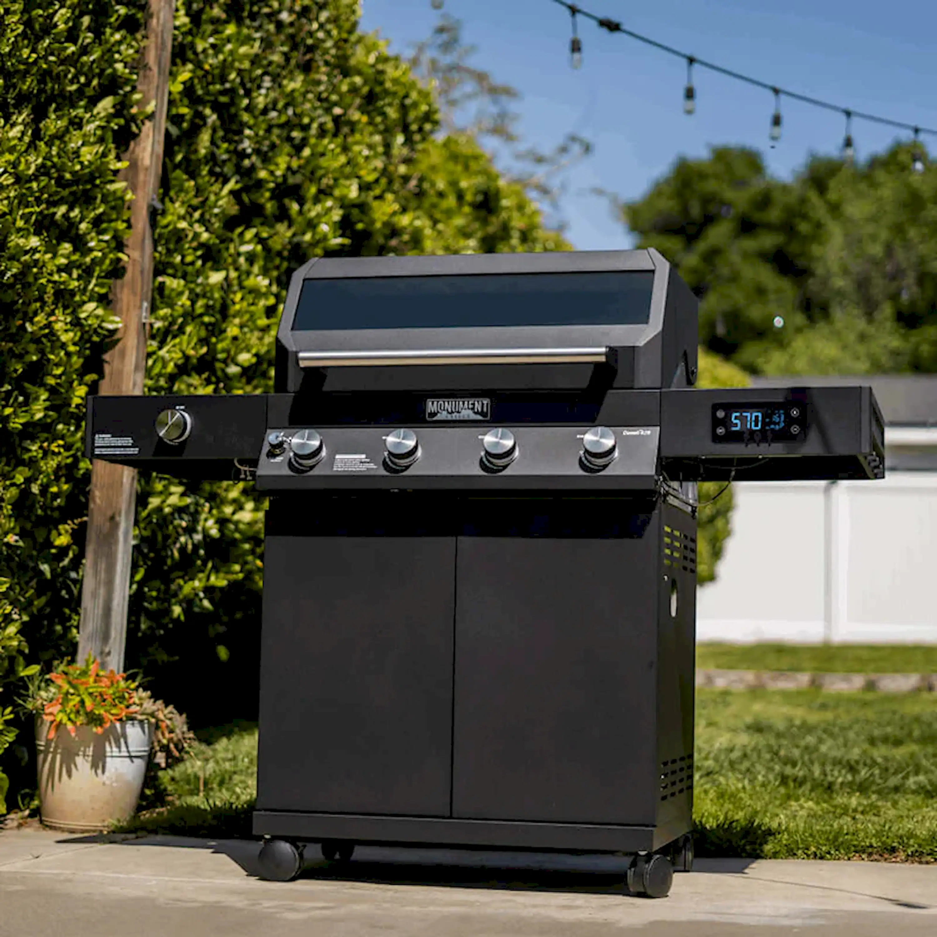 Monument Denali Smart Propane Gas Grill in Black with 4 Burners (D425) - Image 2