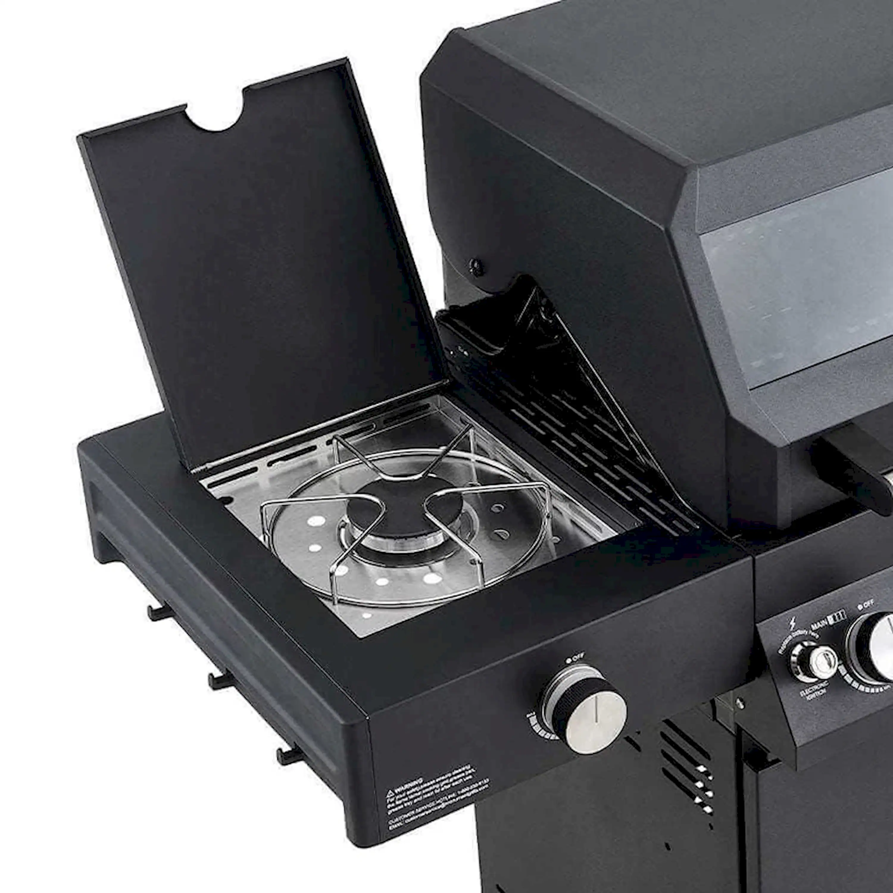 Monument Denali Smart Propane Gas Grill in Black with 4 Burners (D425) - Image 5